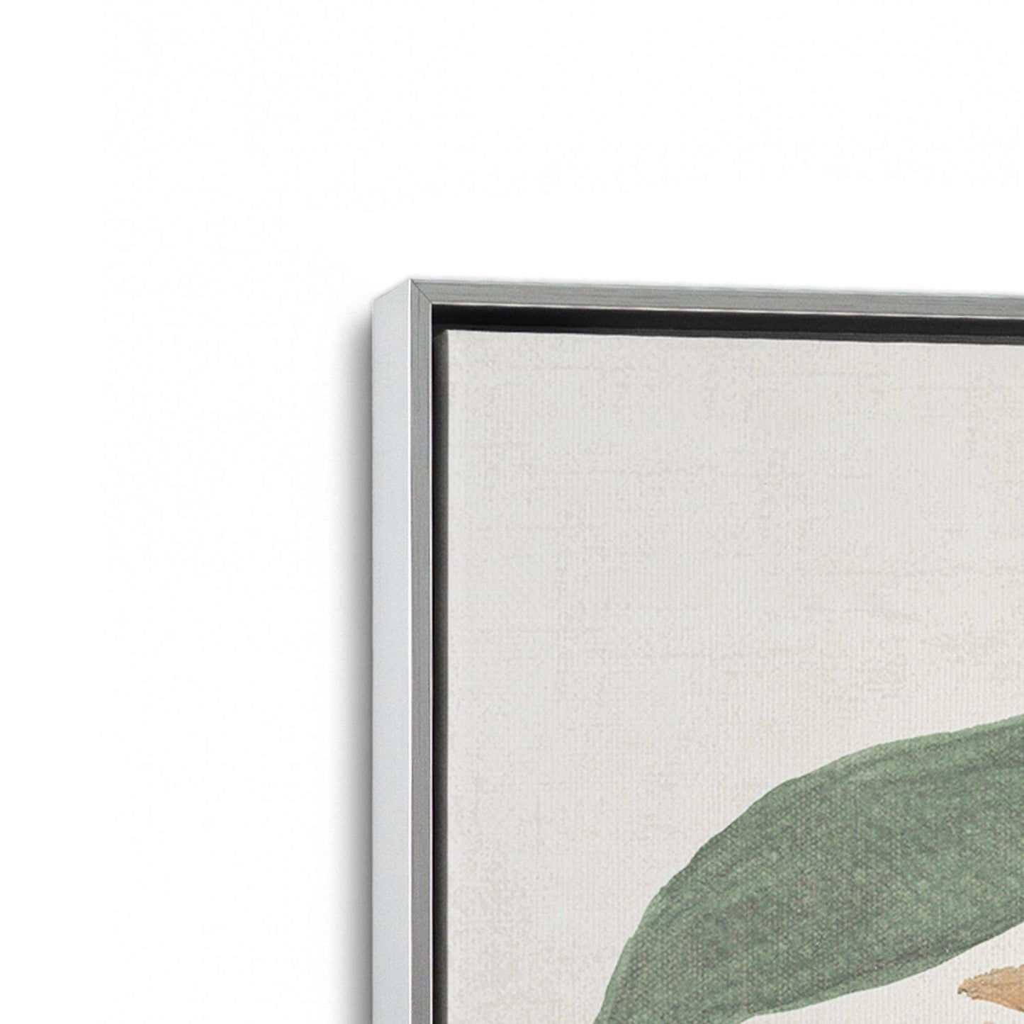 [Color:Polished Chrome], Picture of art in a Polished Chrome frame at an angle