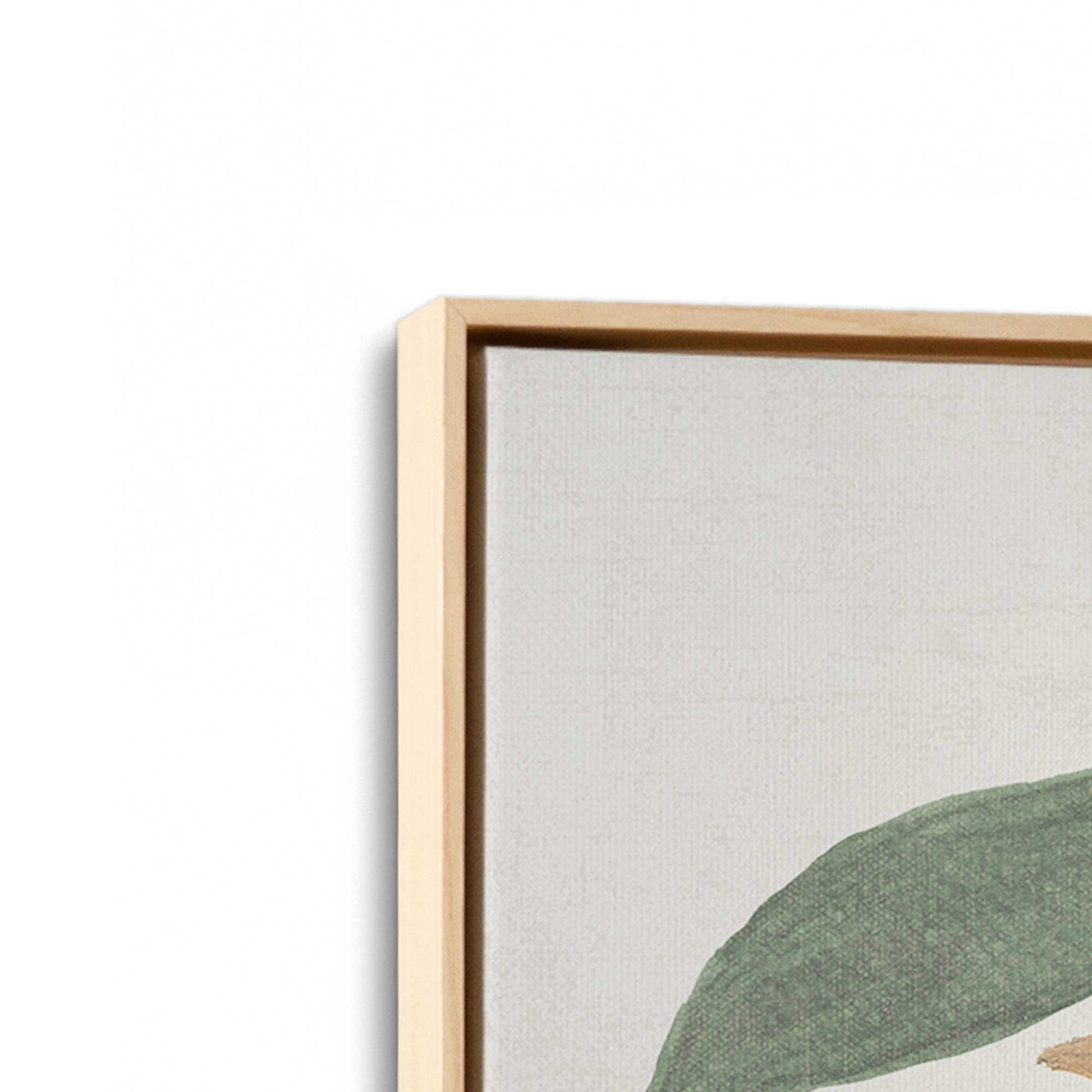 [Color:American Maple], Picture of art in a American Maple frame at an angle