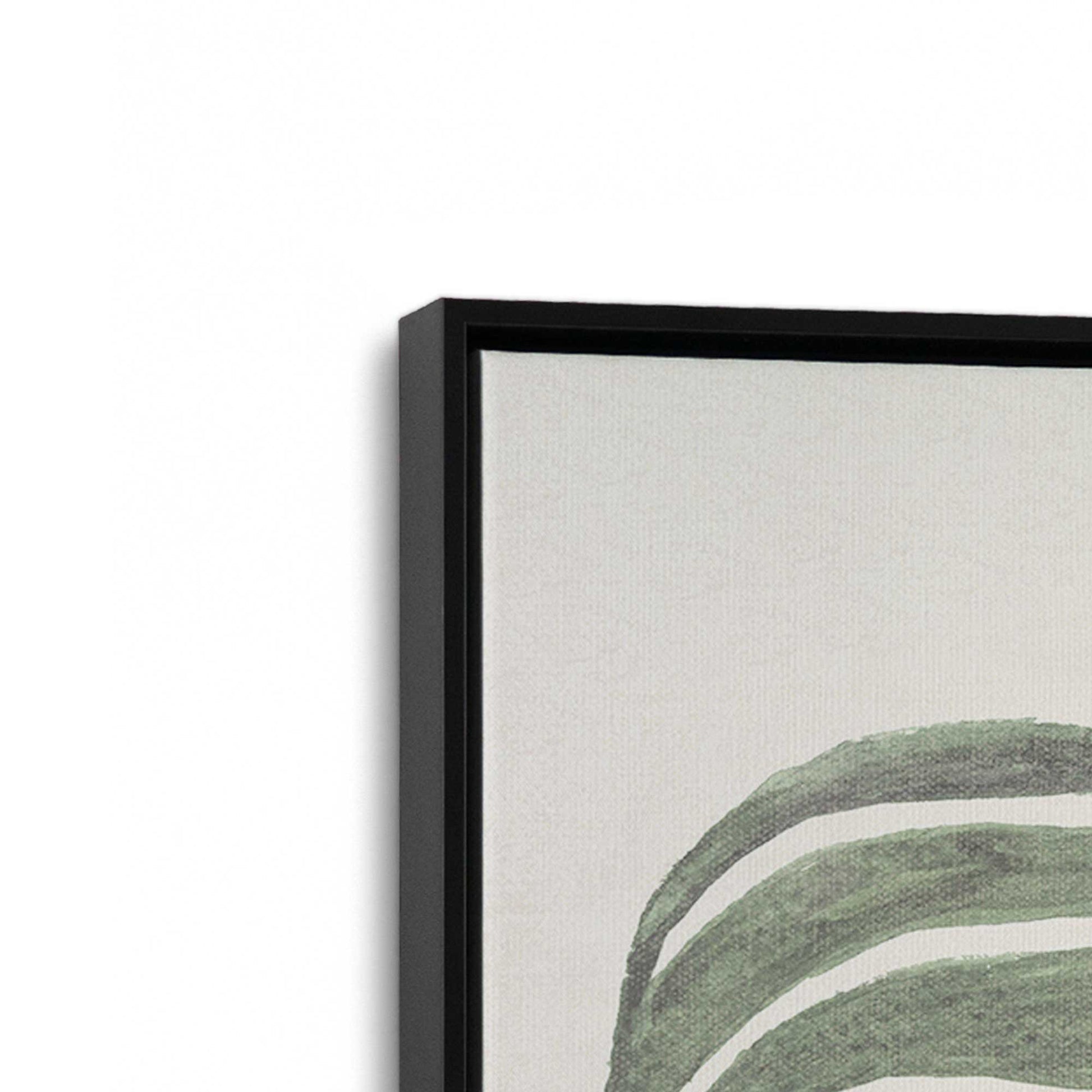 [Color:Satin Black], Picture of art in a Satin Black frame at an angle