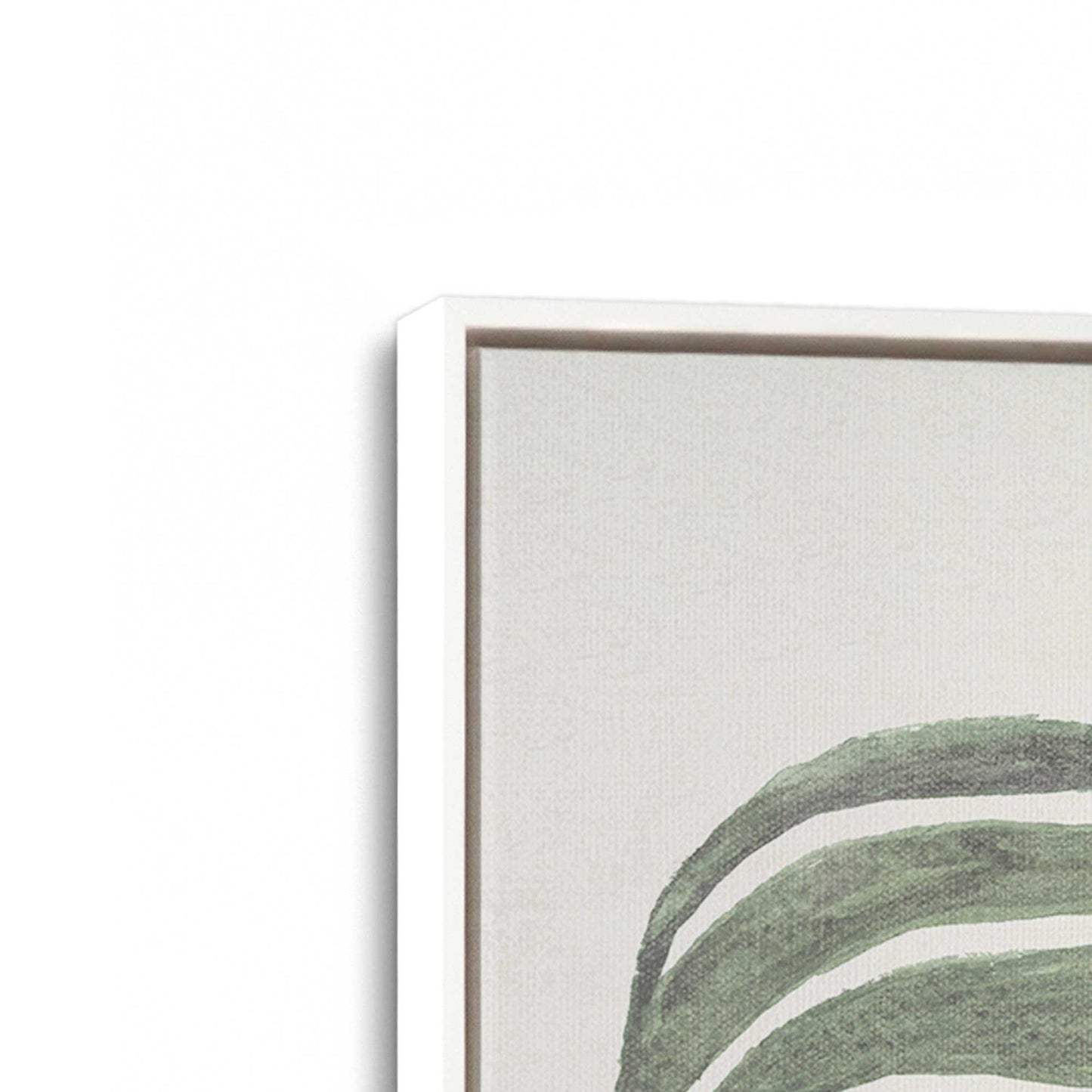 [Color:Opaque White], Picture of art in a White frame at an angle