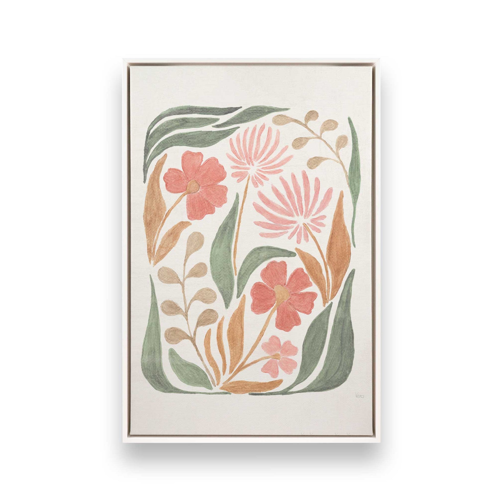 [Color:Opaque White], Picture of art in a White frame