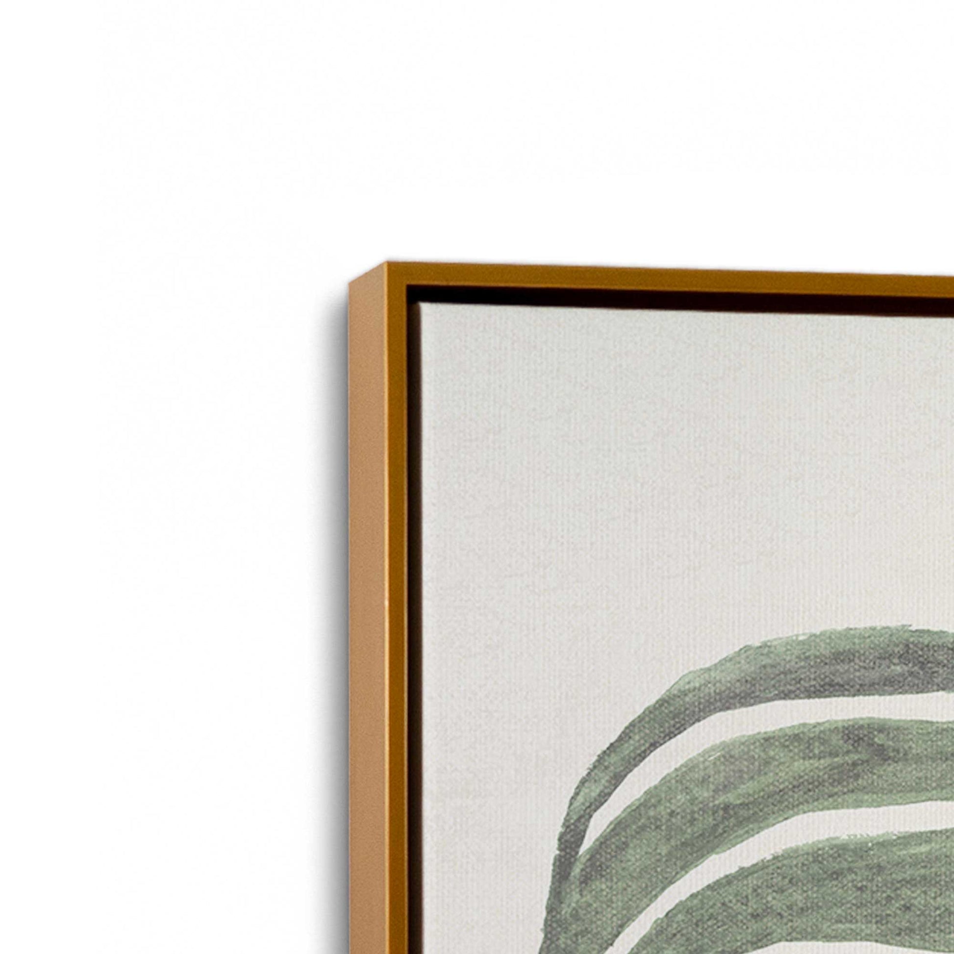[Color:Polished Gold], Picture of art in a Polished Gold frame at an angle