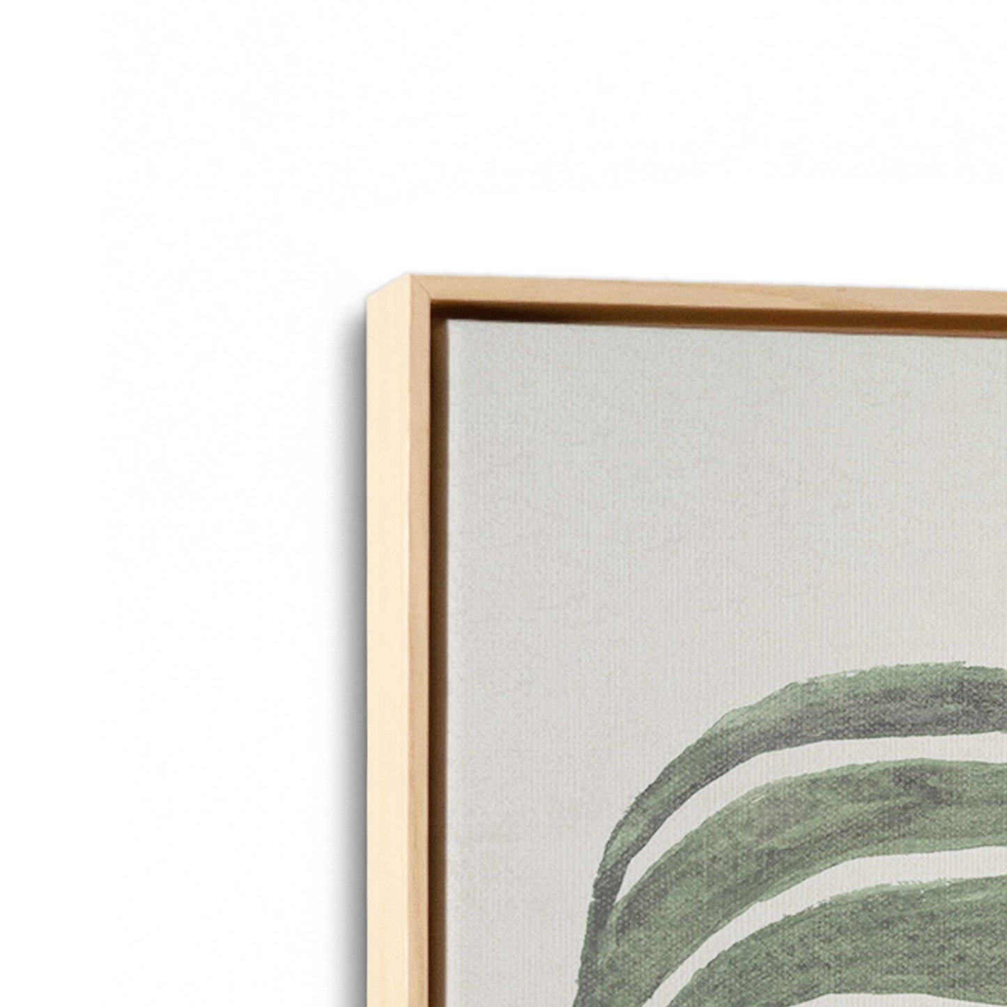 [Color:American Maple], Picture of art in a American Maple frame at an angle