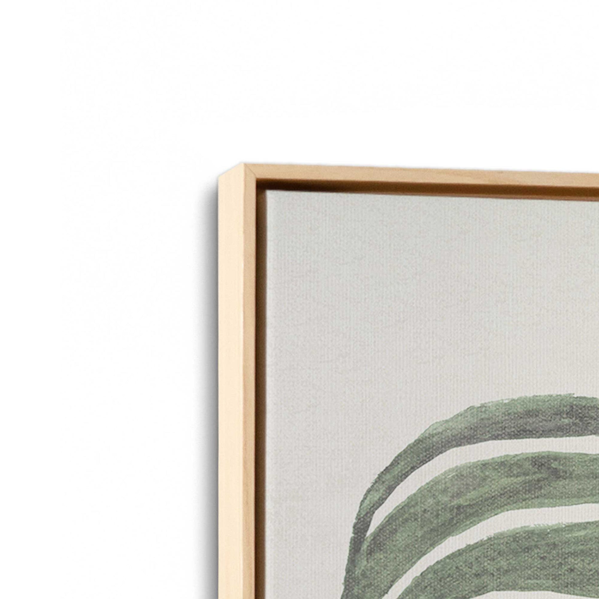 [Color:American Maple], Picture of art in a American Maple frame at an angle