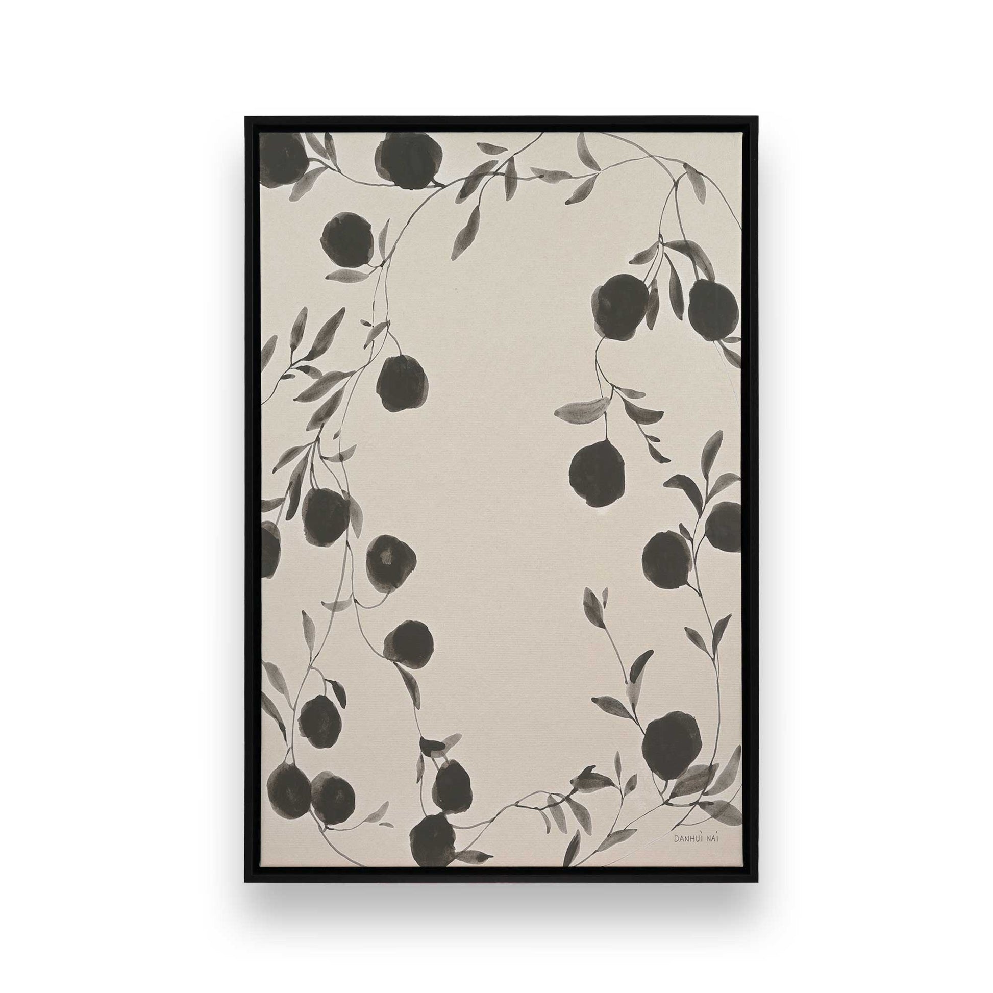 [Color:Satin Black], Picture of art in a Satin Black frame