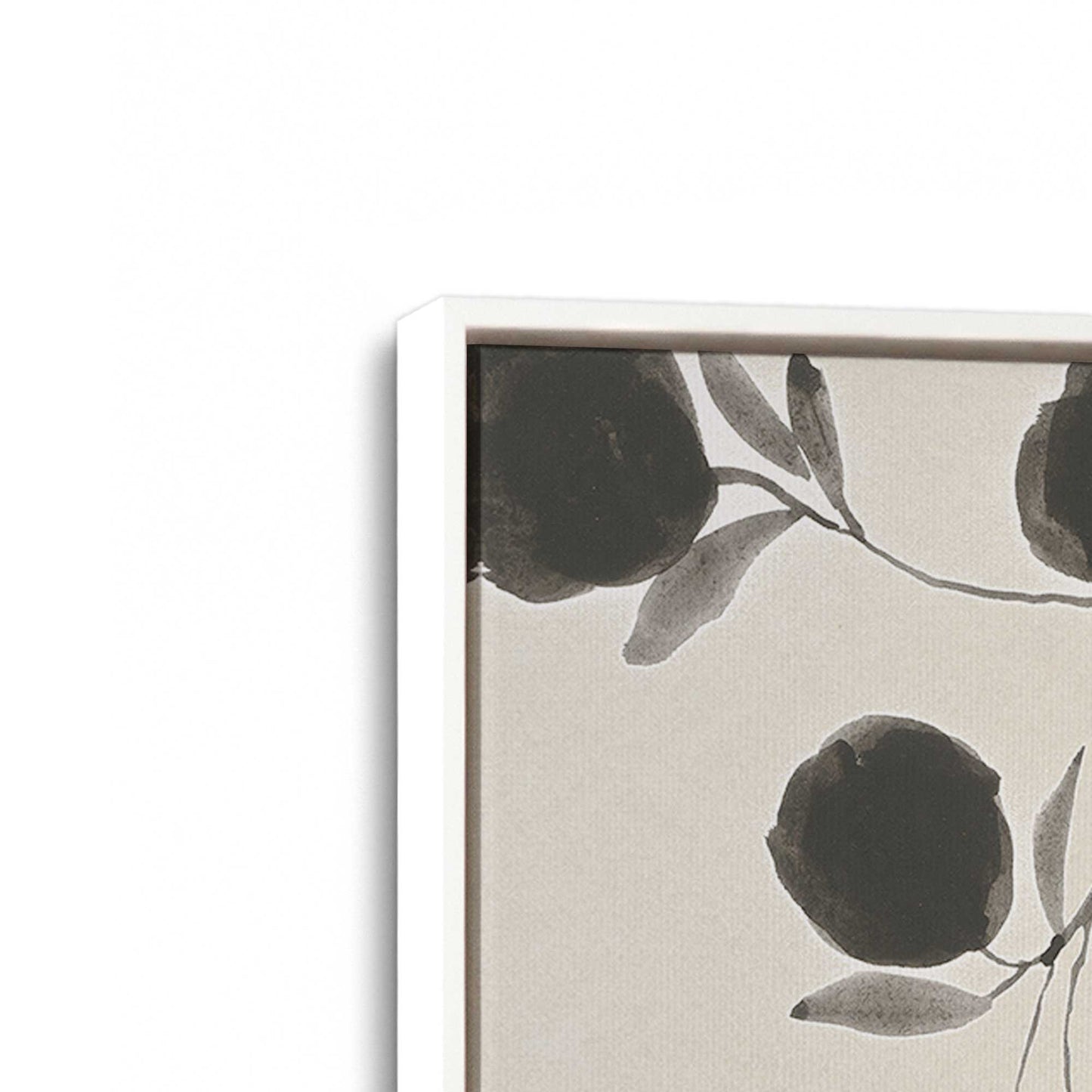 [Color:Opaque White], Picture of art in a White frame at an angle