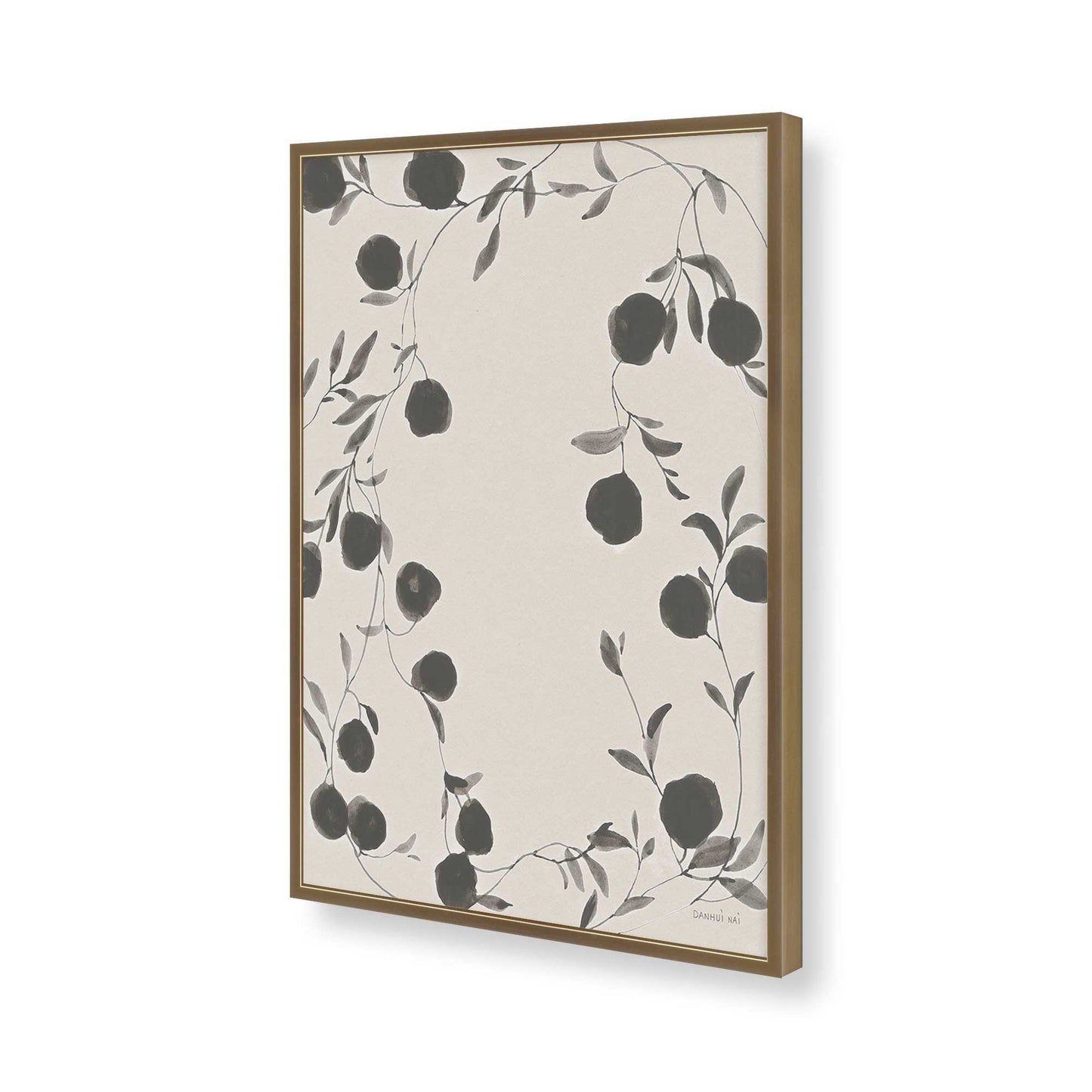 [Color:Brushed Gold], Picture of art in a Brushed Gold frame of the corner