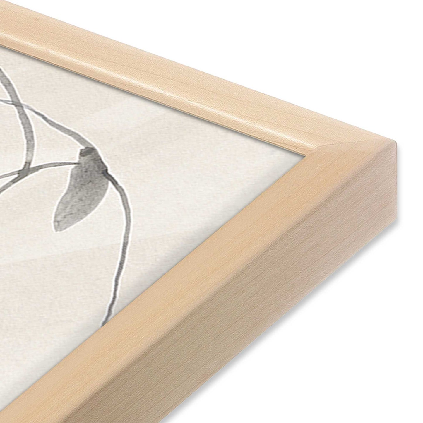 [Color:Raw Maple], Picture of art in a Raw Maple frame at an angle