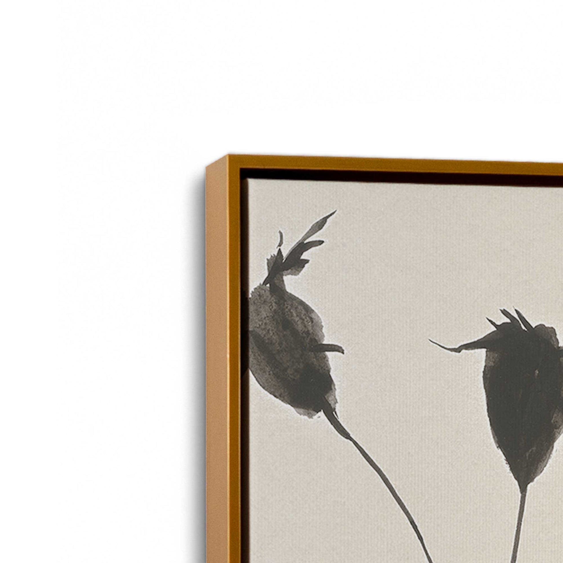 [Color:Polished Gold], Picture of art in a Polished Gold frame at an angle