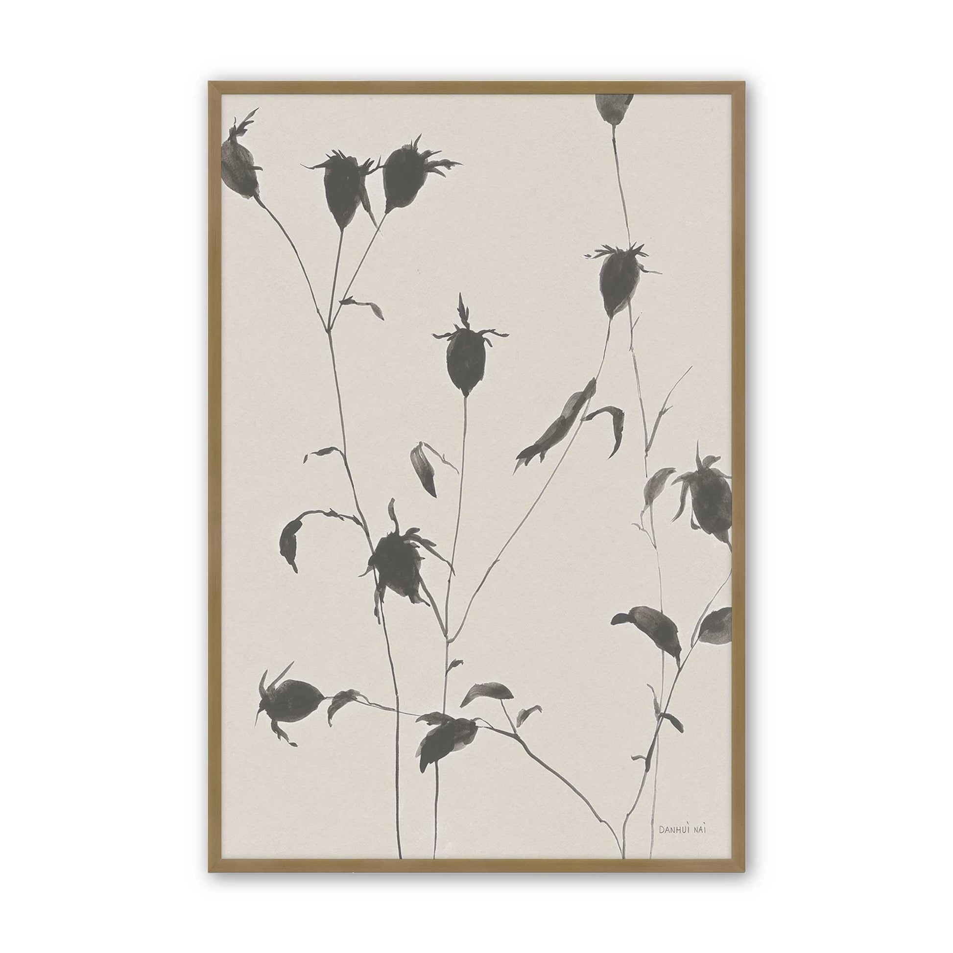 [Color:Brushed Gold], Picture of art in a Brushed Gold frame