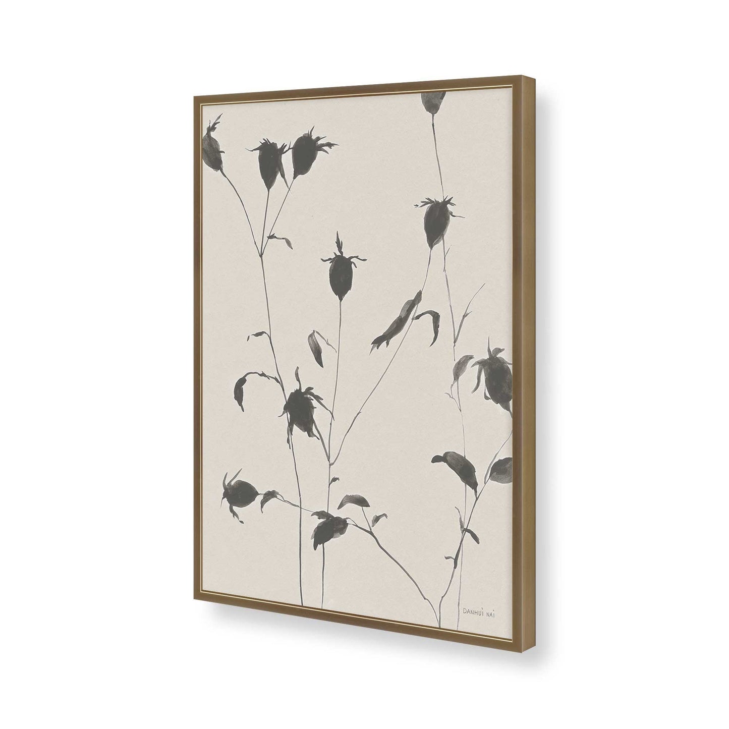 [Color:Brushed Gold], Picture of art in a Brushed Gold frame of the corner