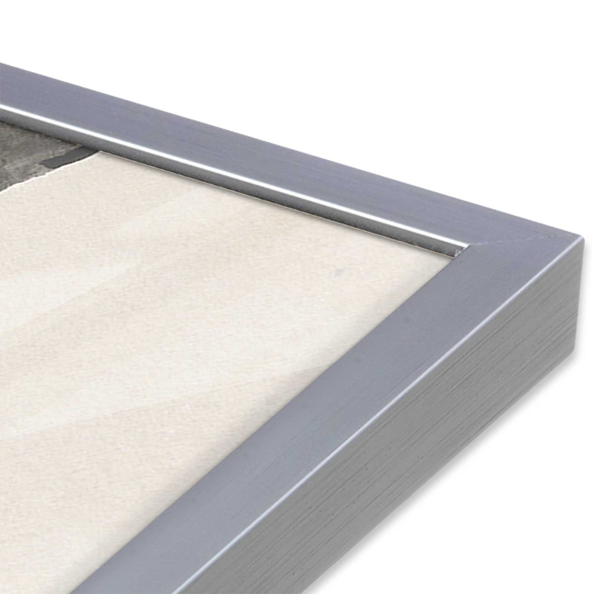 [Color:Polished Chrome], Picture of art in a Polished Chrome frame at an angle