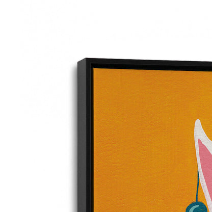 [Color:Satin Black], Picture of art in a Satin Black frame at an angle