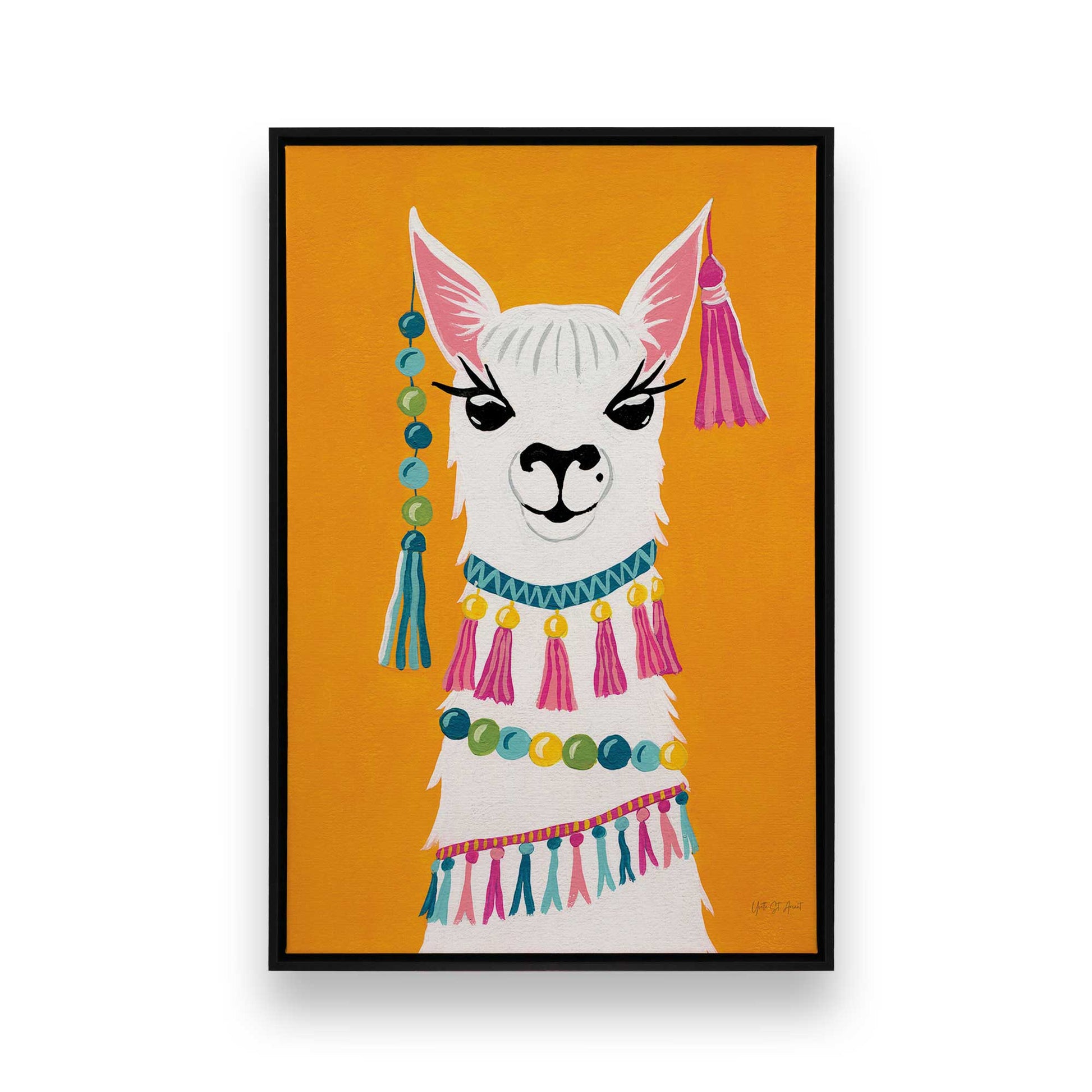 [Color:Satin Black], Picture of art in a Satin Black frame