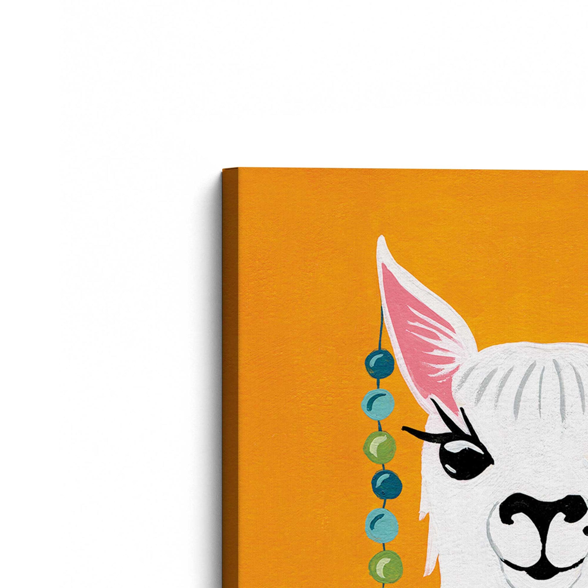 [Color:Stretched Canvas], Picture of the corner of the art
