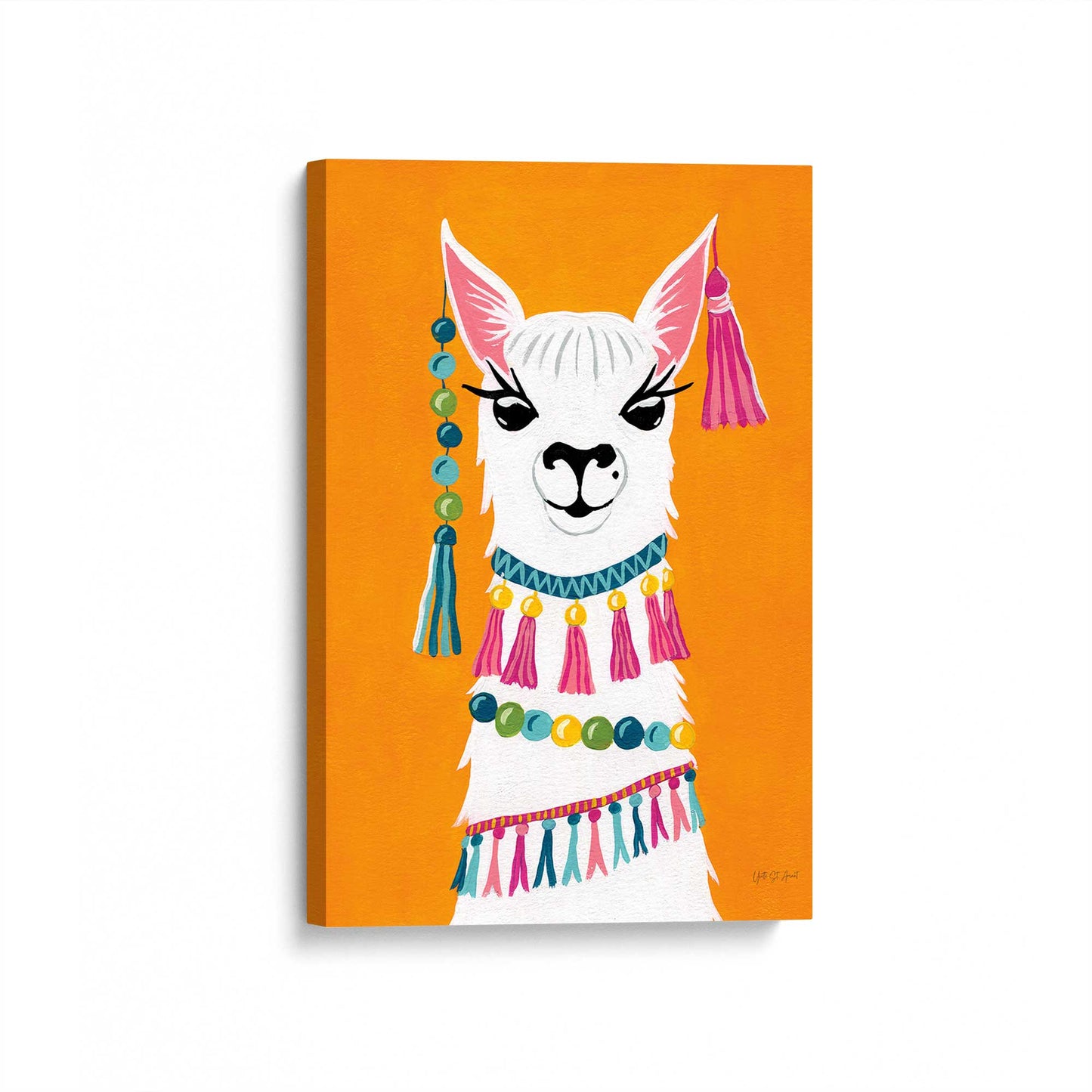 [Color:Stretched Canvas], Picture of art at an angle
