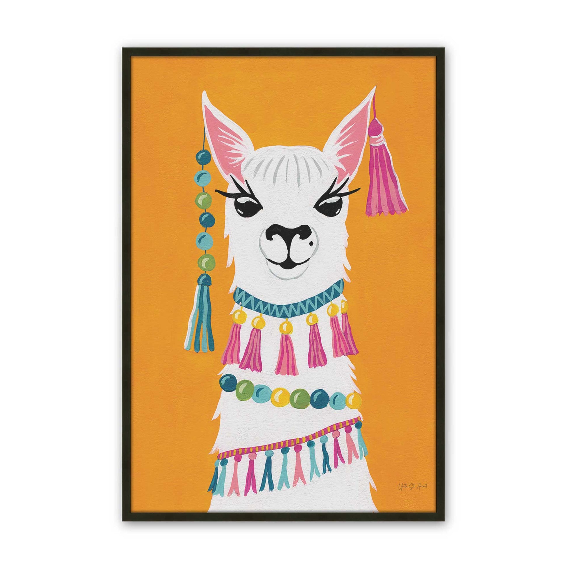 [Color:Satin Black], Picture of art in a Satin Black frame