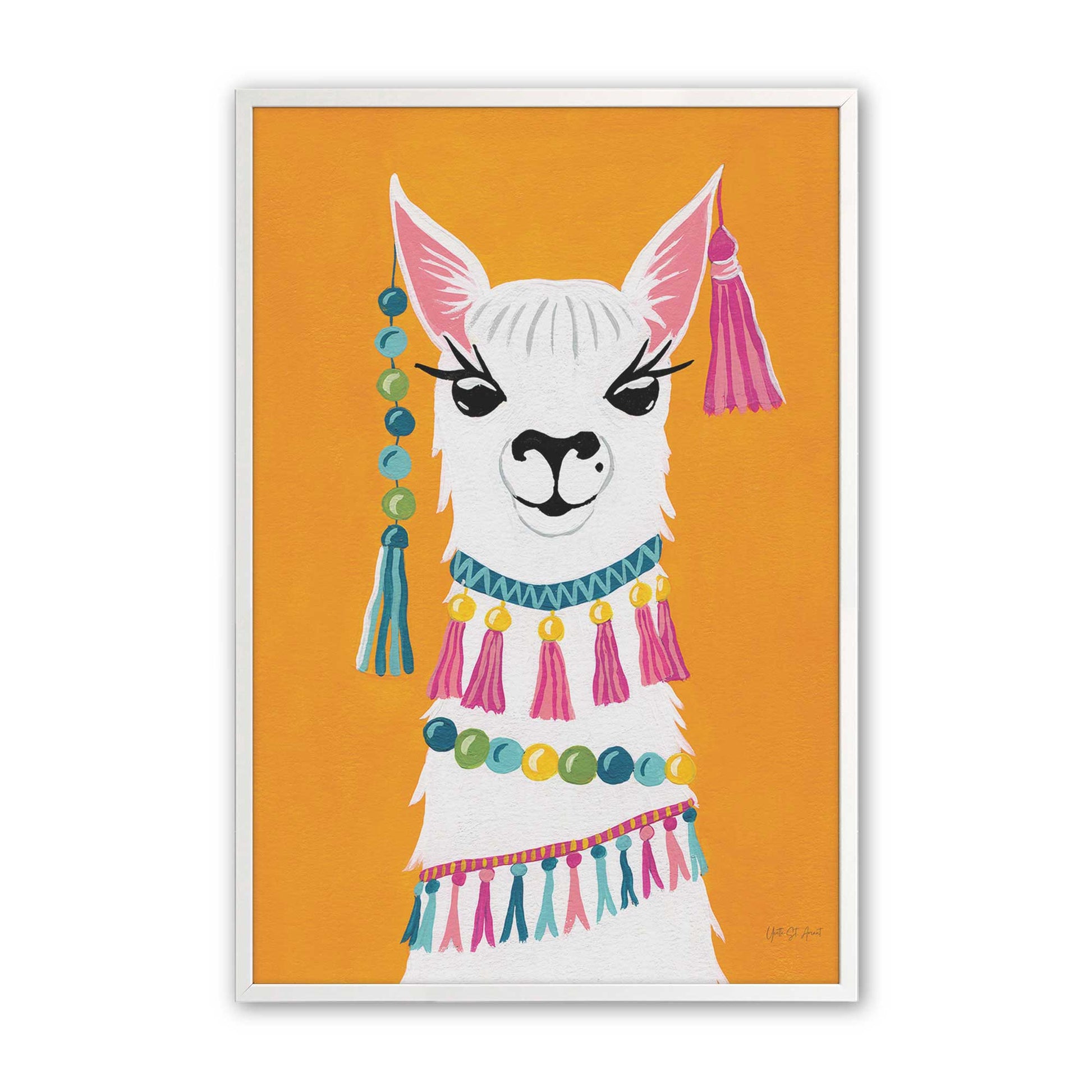 [Color:Opaque White], Picture of art in a Opaque White frame