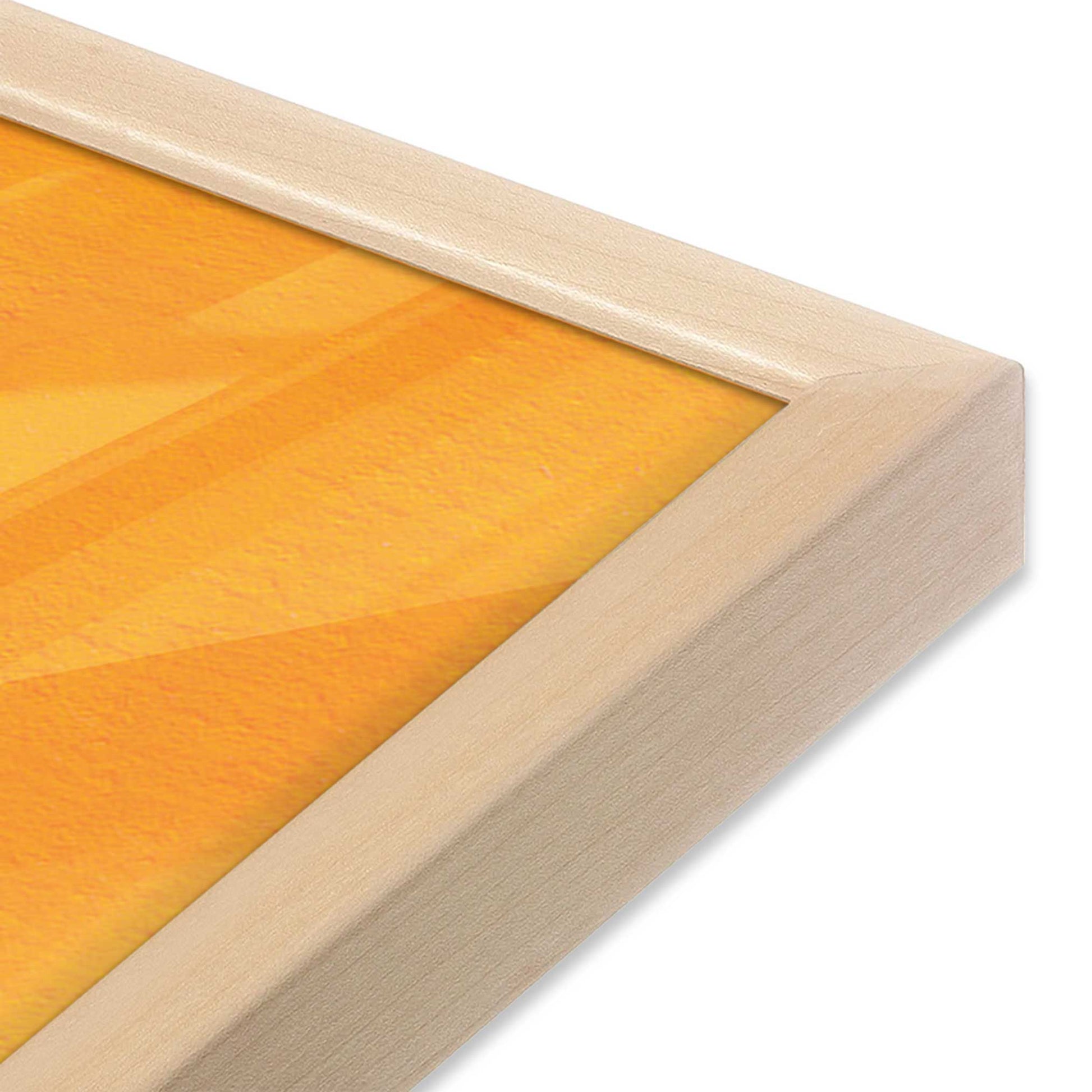 [Color:Raw Maple], Picture of art in a Raw Maple frame at an angle