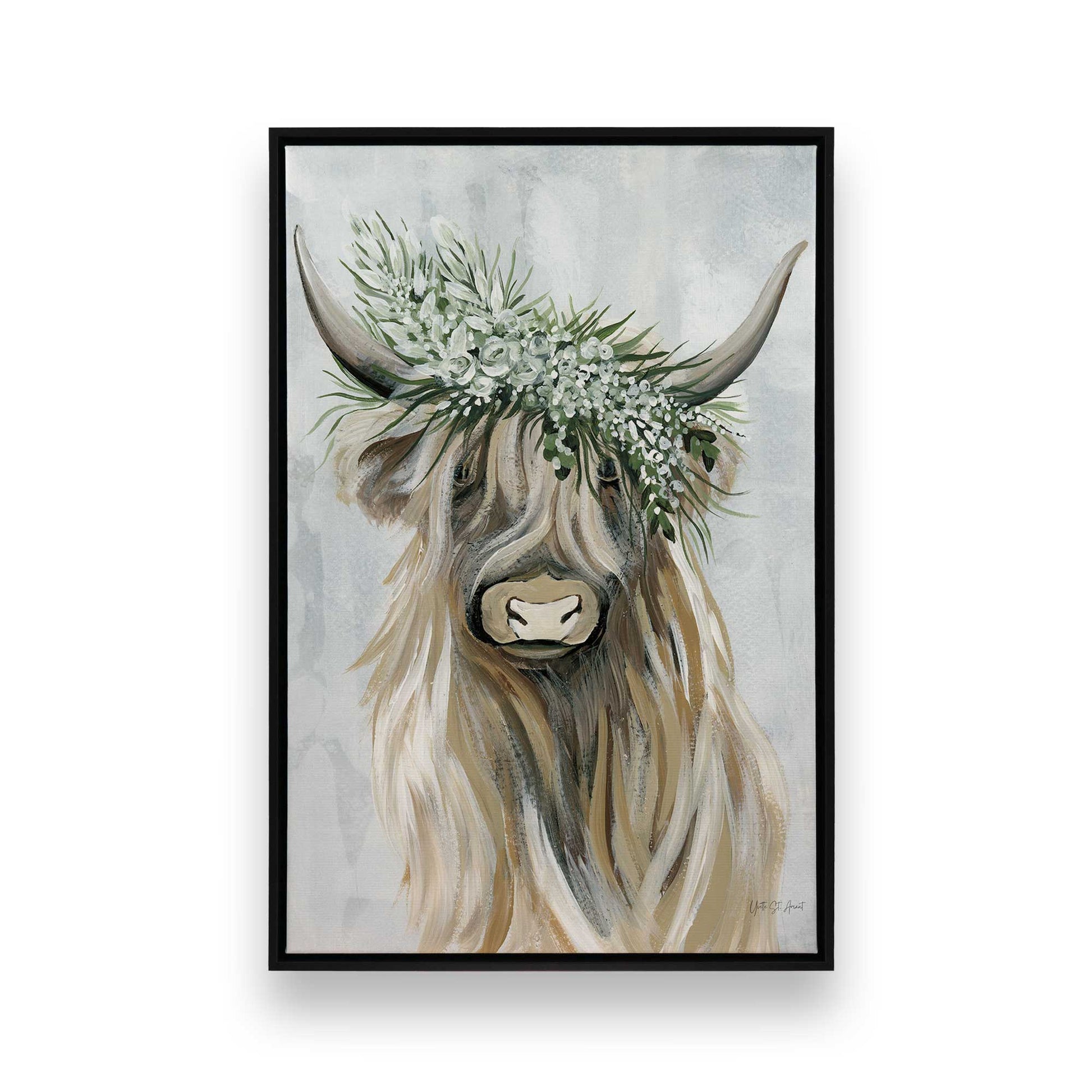 [Color:Satin Black], Picture of art in a Satin Black frame