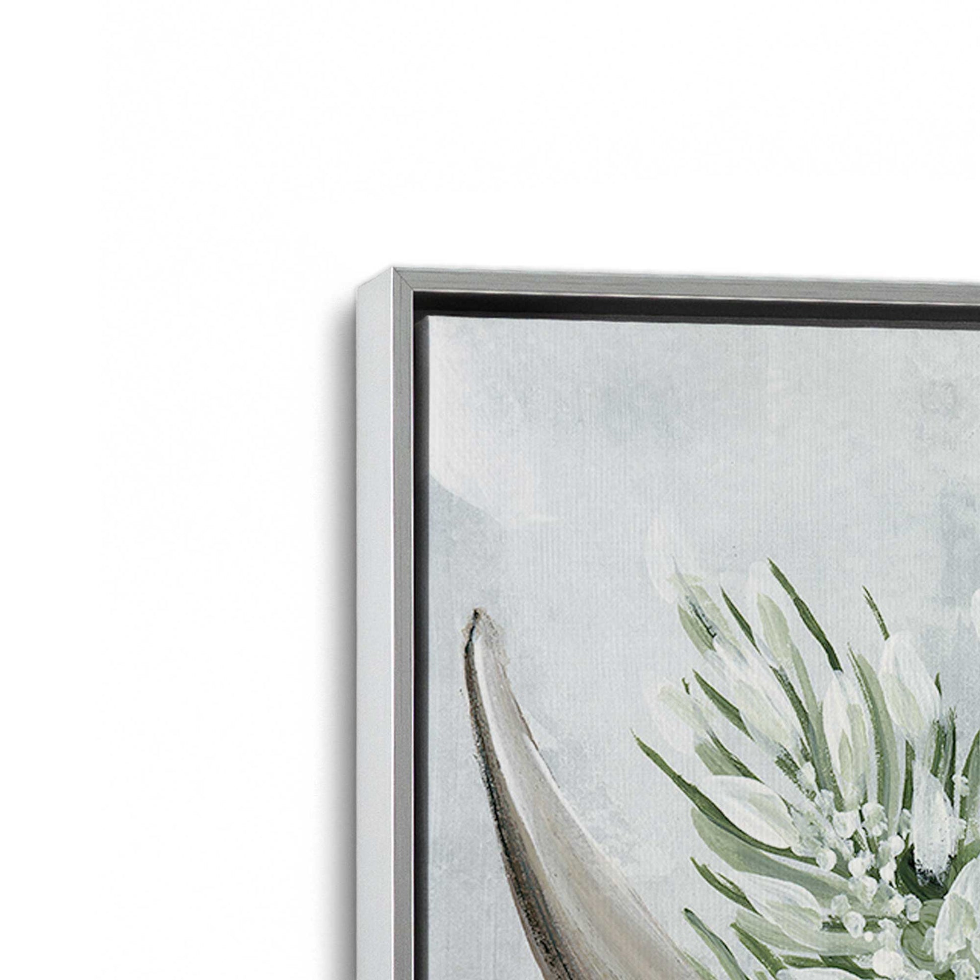 [Color:Polished Chrome], Picture of art in a Polished Chrome frame at an angle