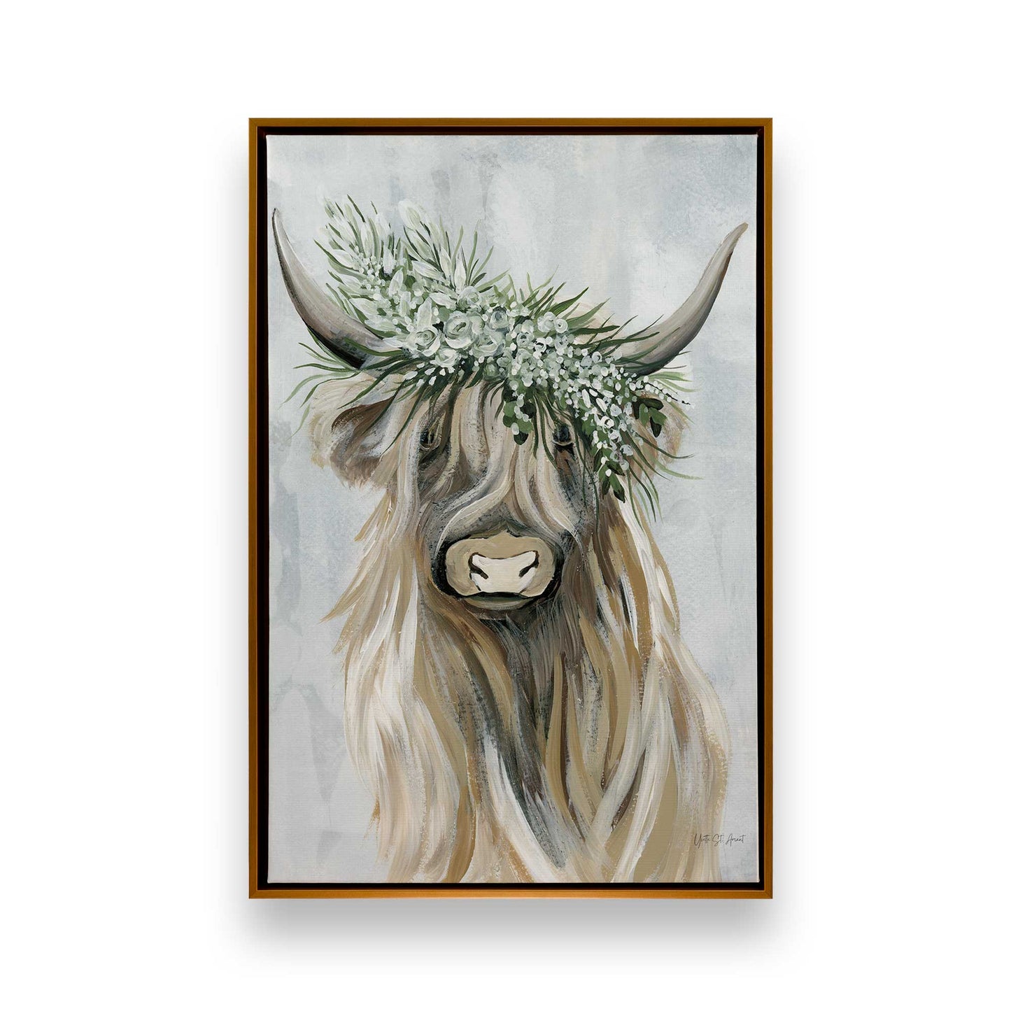 [Color:Polished Gold], Picture of art in a Polished Gold frame