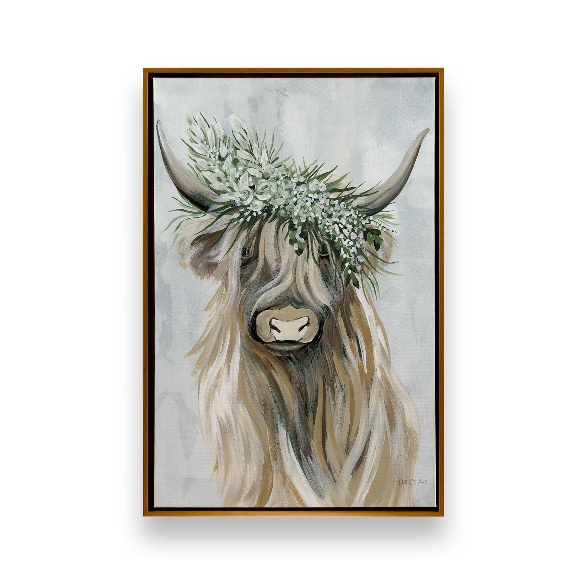 [Color:Polished Gold], Picture of art in a Polished Gold frame