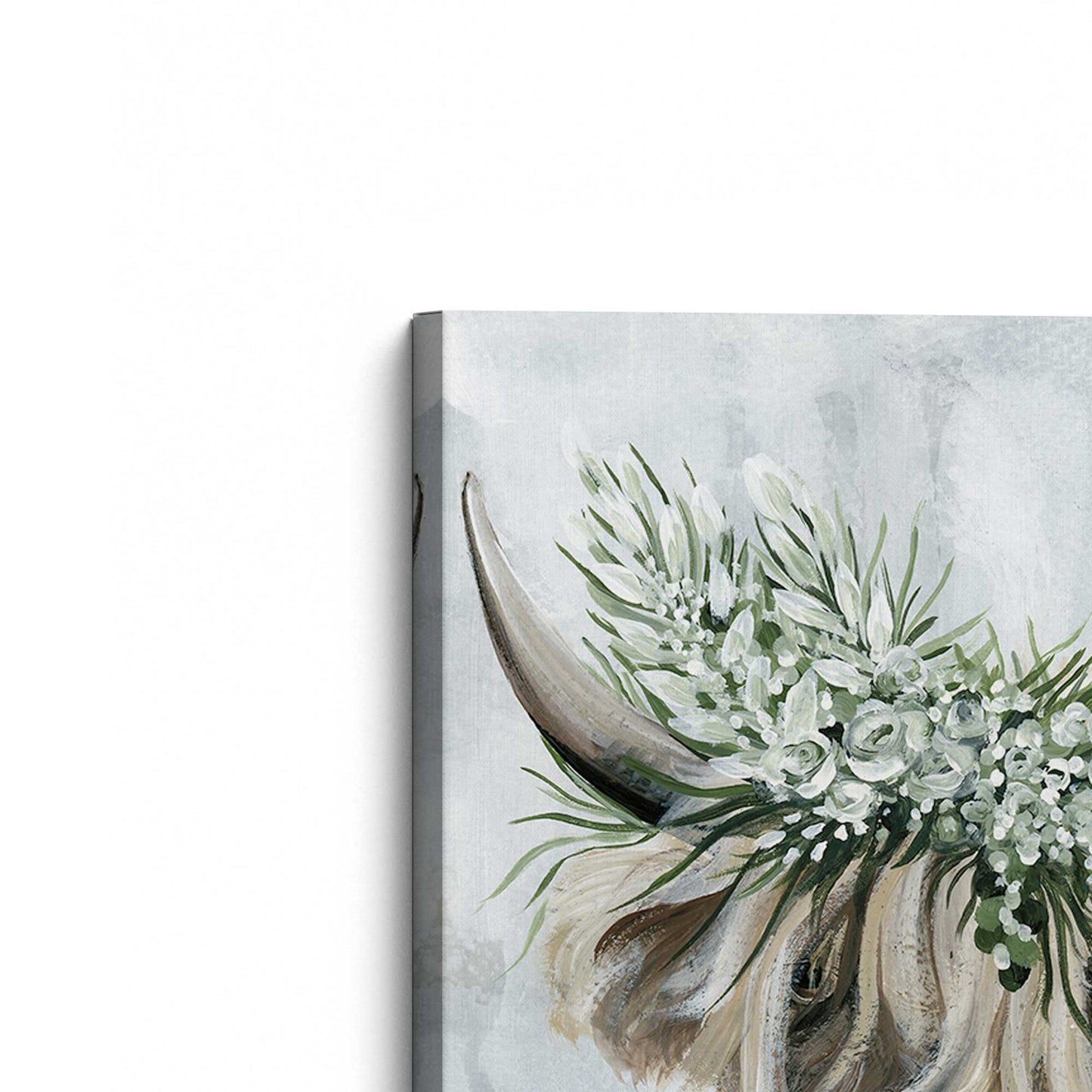 [Color:Stretched Canvas], Picture of the corner of the art