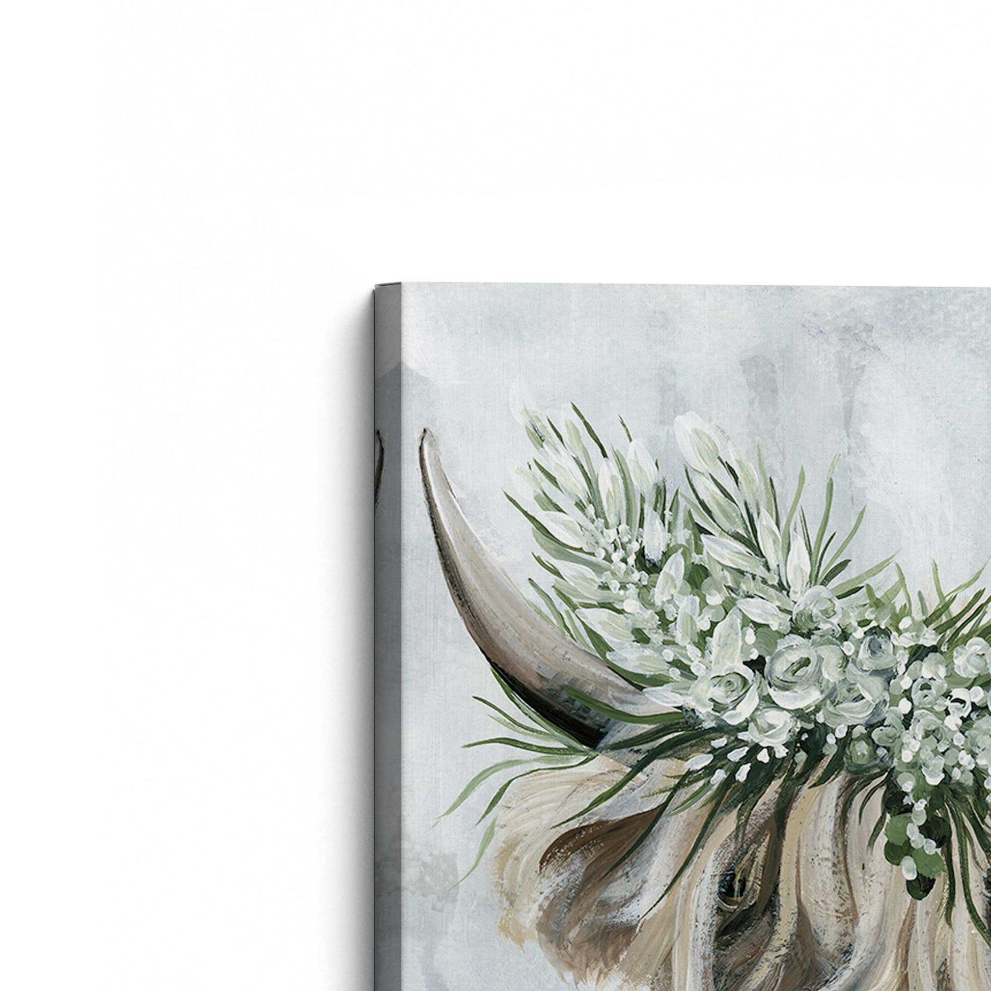 [Color:Stretched Canvas], Picture of the corner of the art