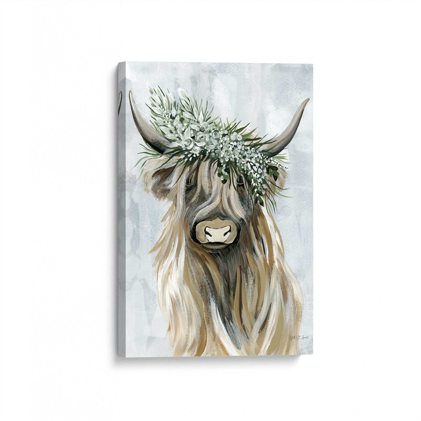 [Color:Stretched Canvas], Picture of art at an angle