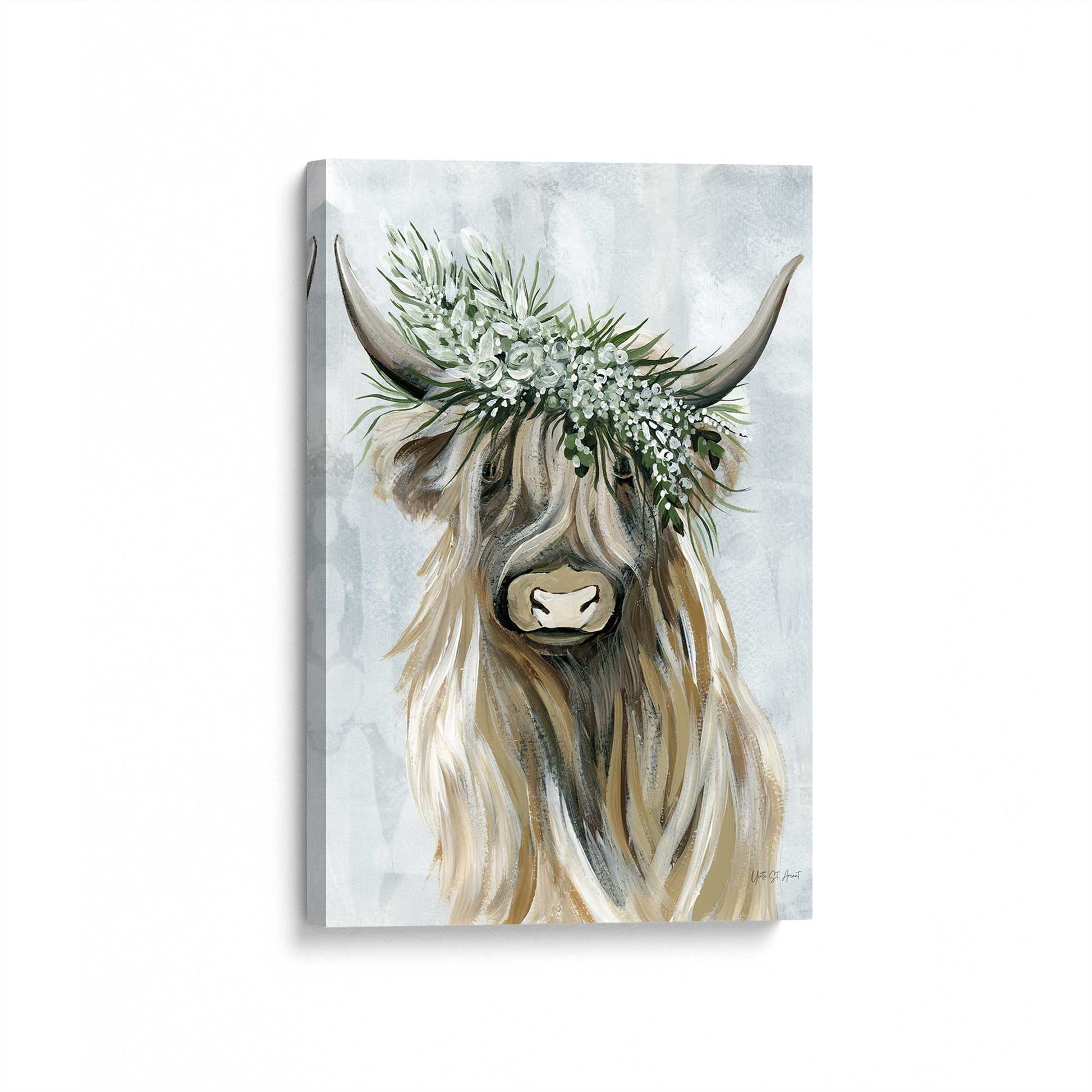 [Color:Stretched Canvas], Picture of art at an angle