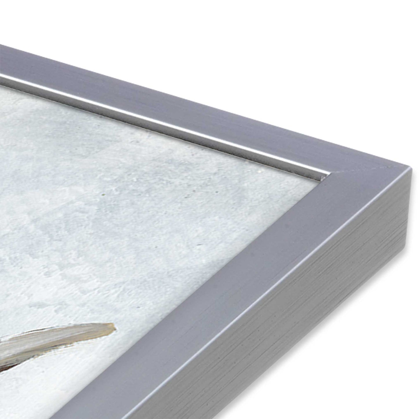 [Color:Polished Chrome], Picture of art in a Polished Chrome frame at an angle