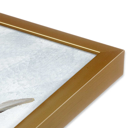 [Color:Polished Gold], Picture of art in a Polished Gold frame at an angle