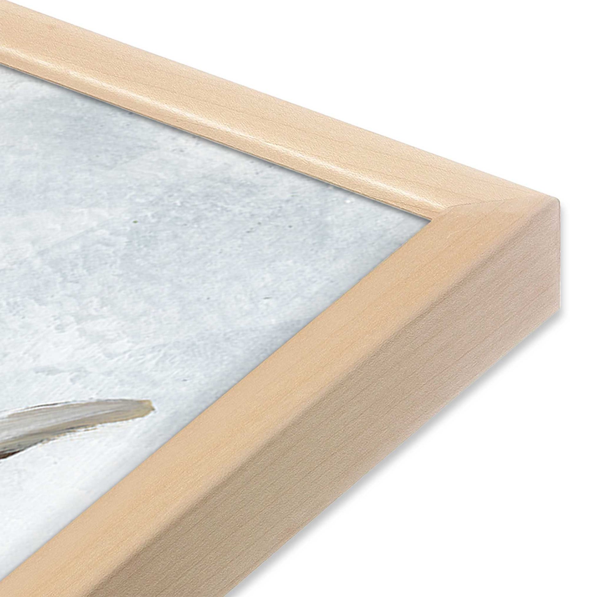 [Color:Raw Maple], Picture of art in a Raw Maple frame at an angle
