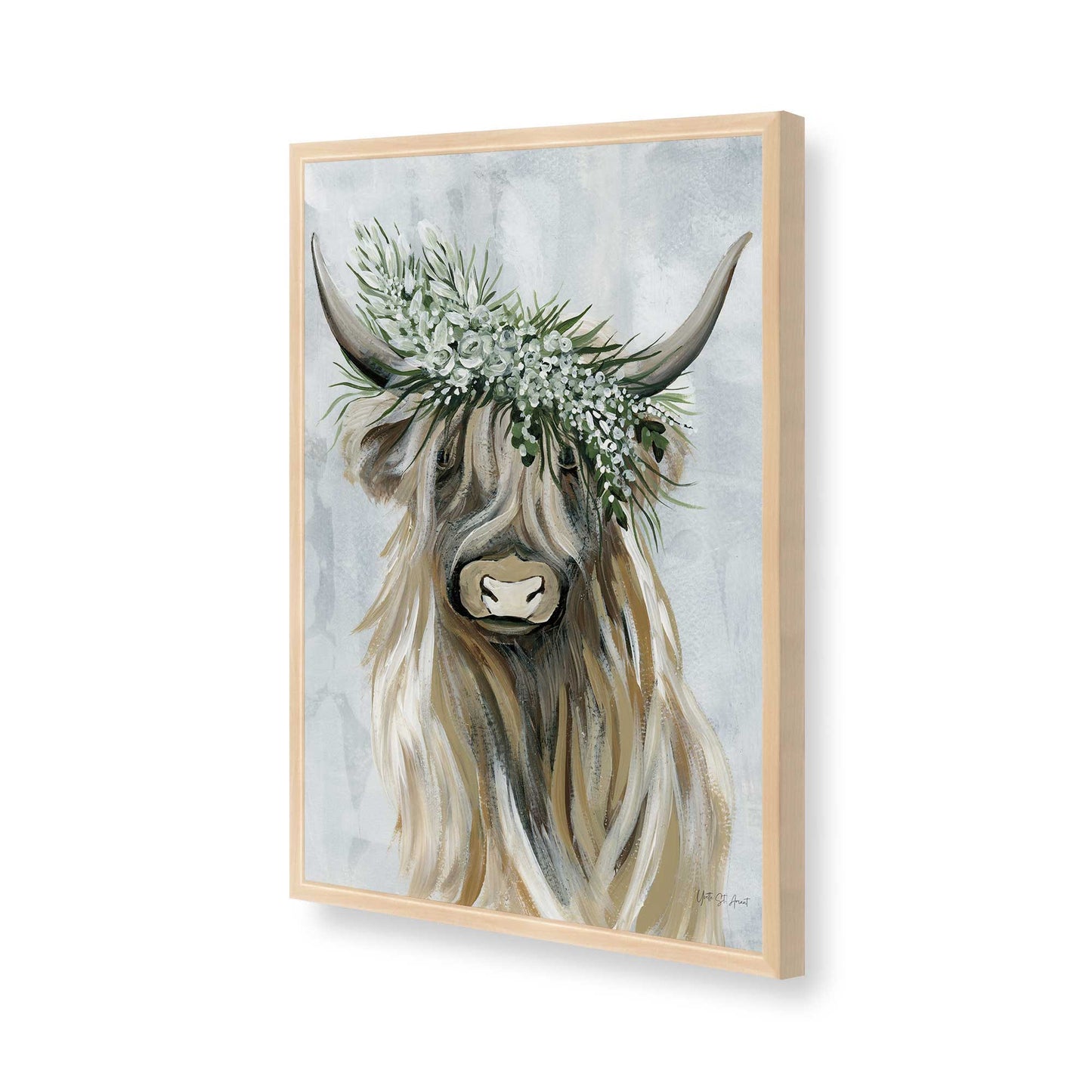 [Color:Raw Maple], Picture of art in a Raw Maple frame of the corner