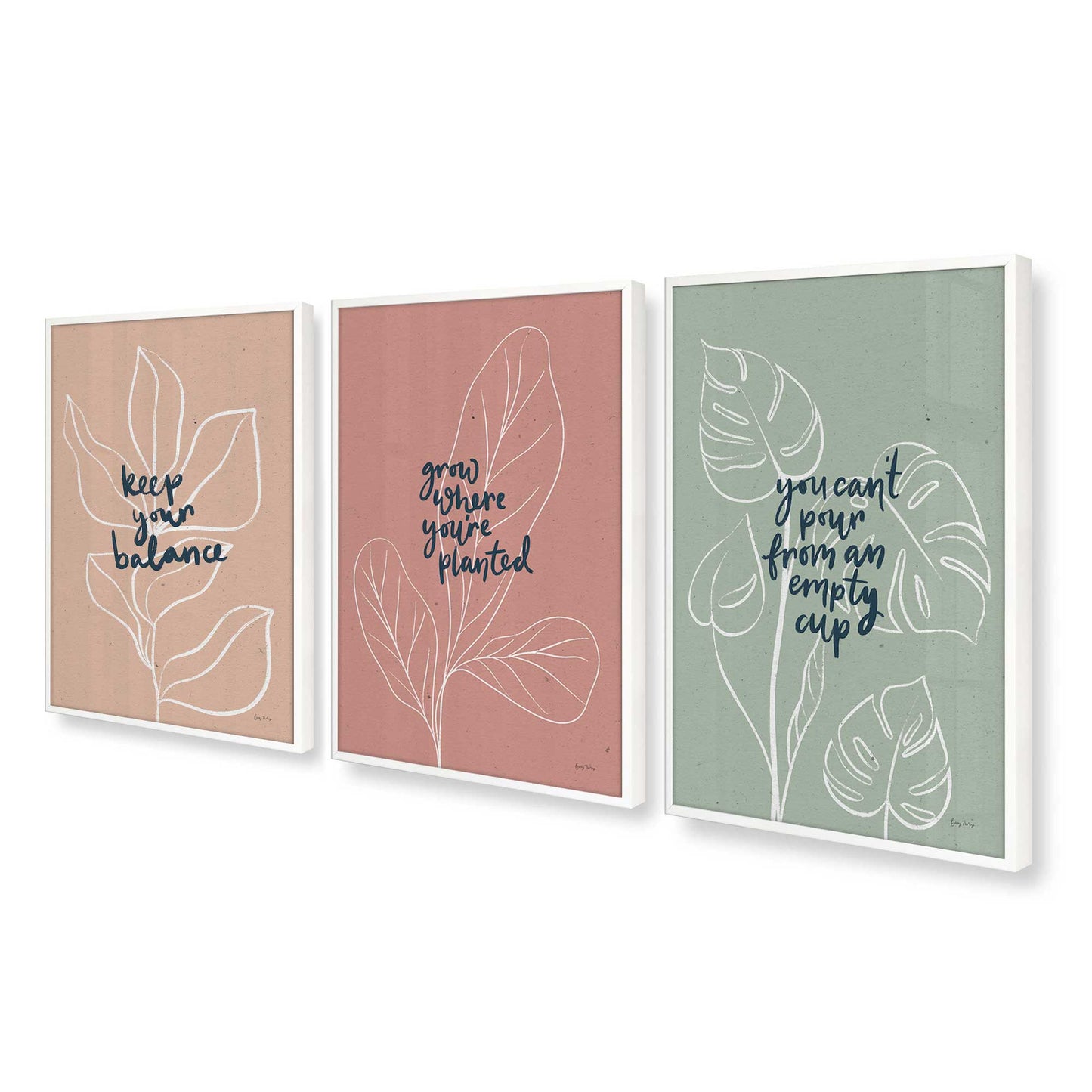 [Color:Opaque White], Picture of art in a Opaque White frame at an angle