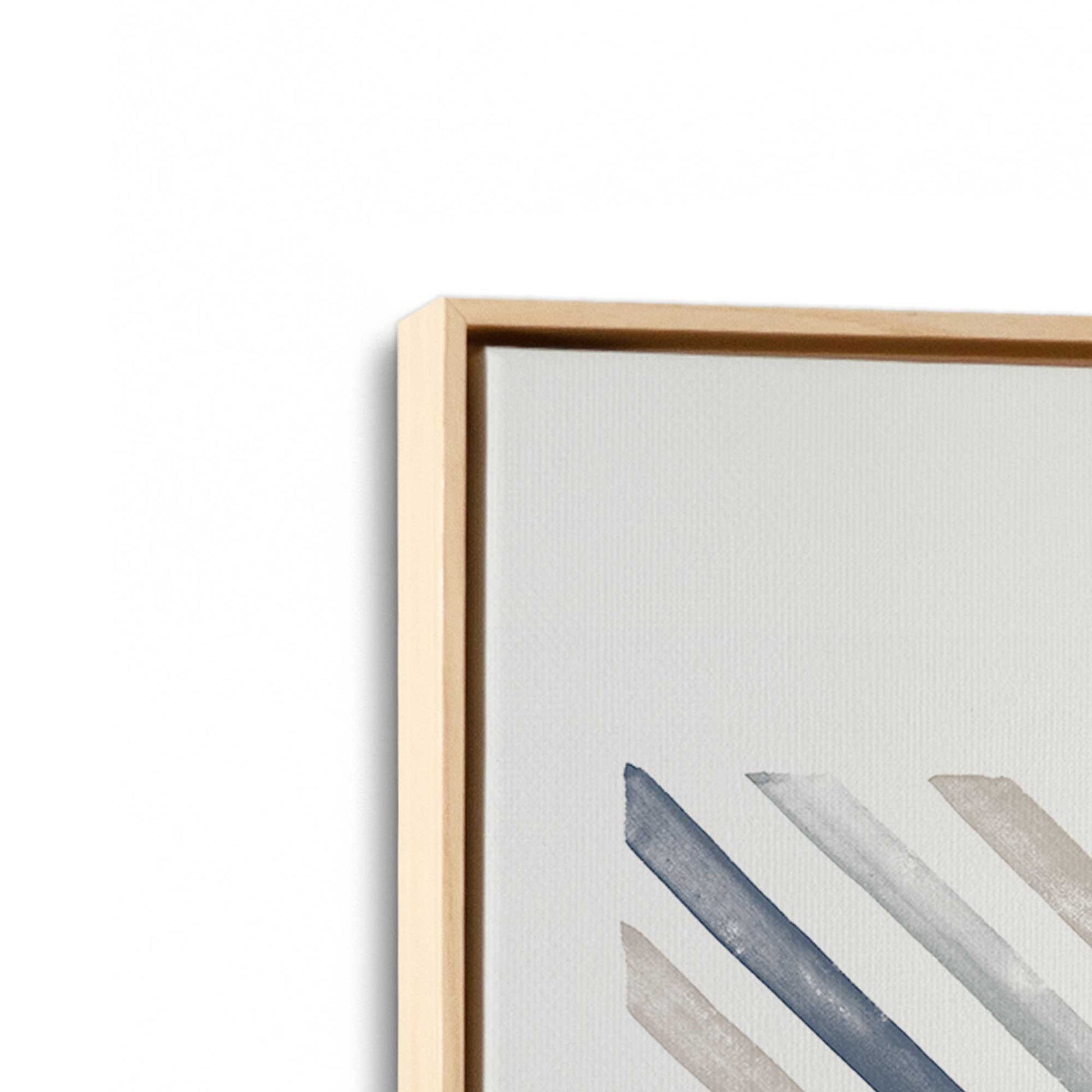 [Color:American Maple], Picture of art in a American Maple frame at an angle