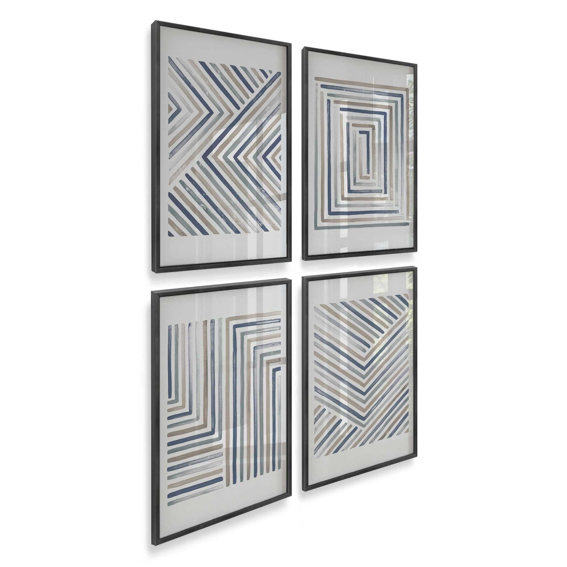 [Color:Weathered Zinc], Picture of art in a Weathered Zinc frame of the corner