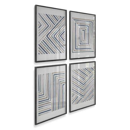 [Color:Weathered Zinc], Picture of art in a Weathered Zinc frame of the corner