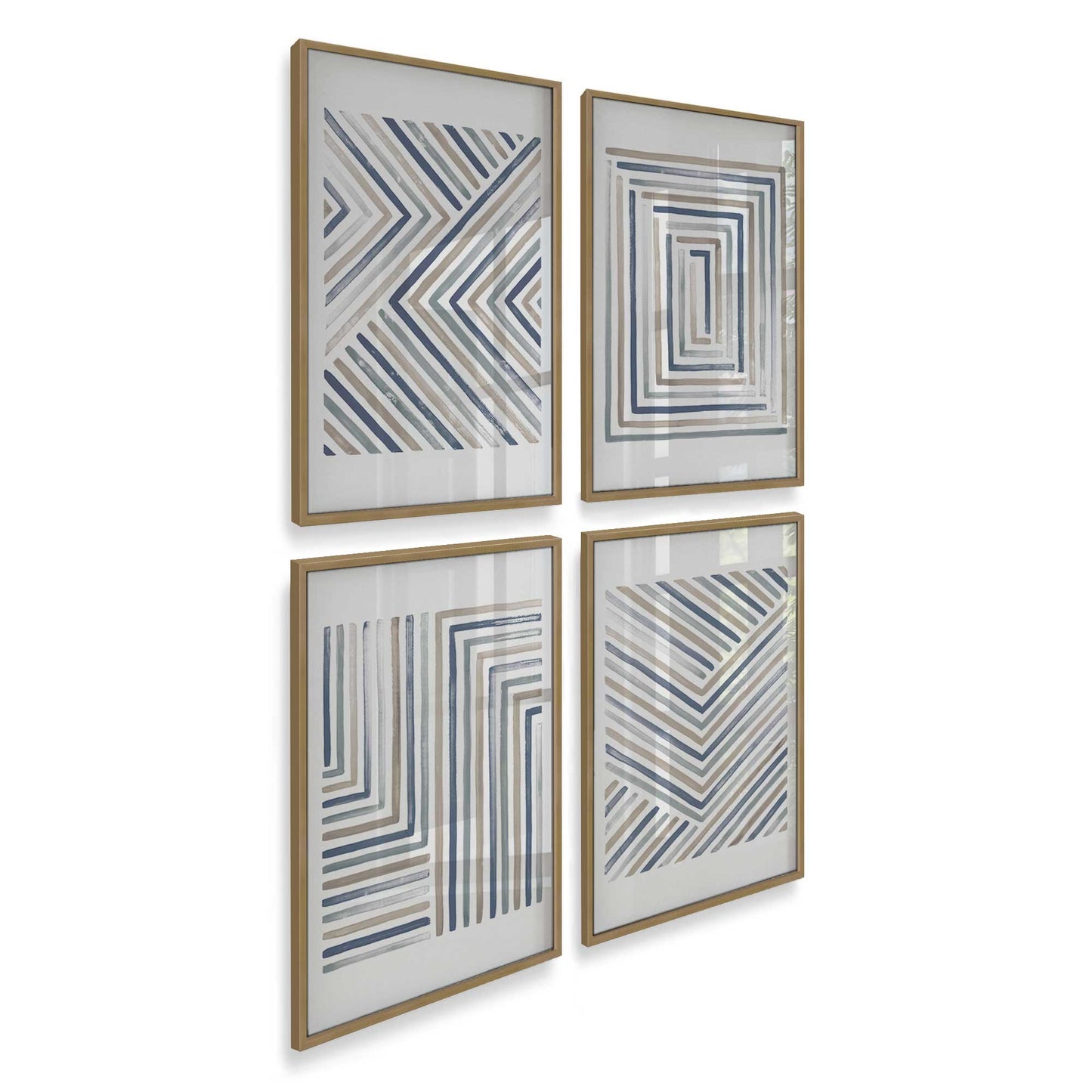 [Color:Brushed Gold], Picture of art in a Brushed Gold frame of the corner