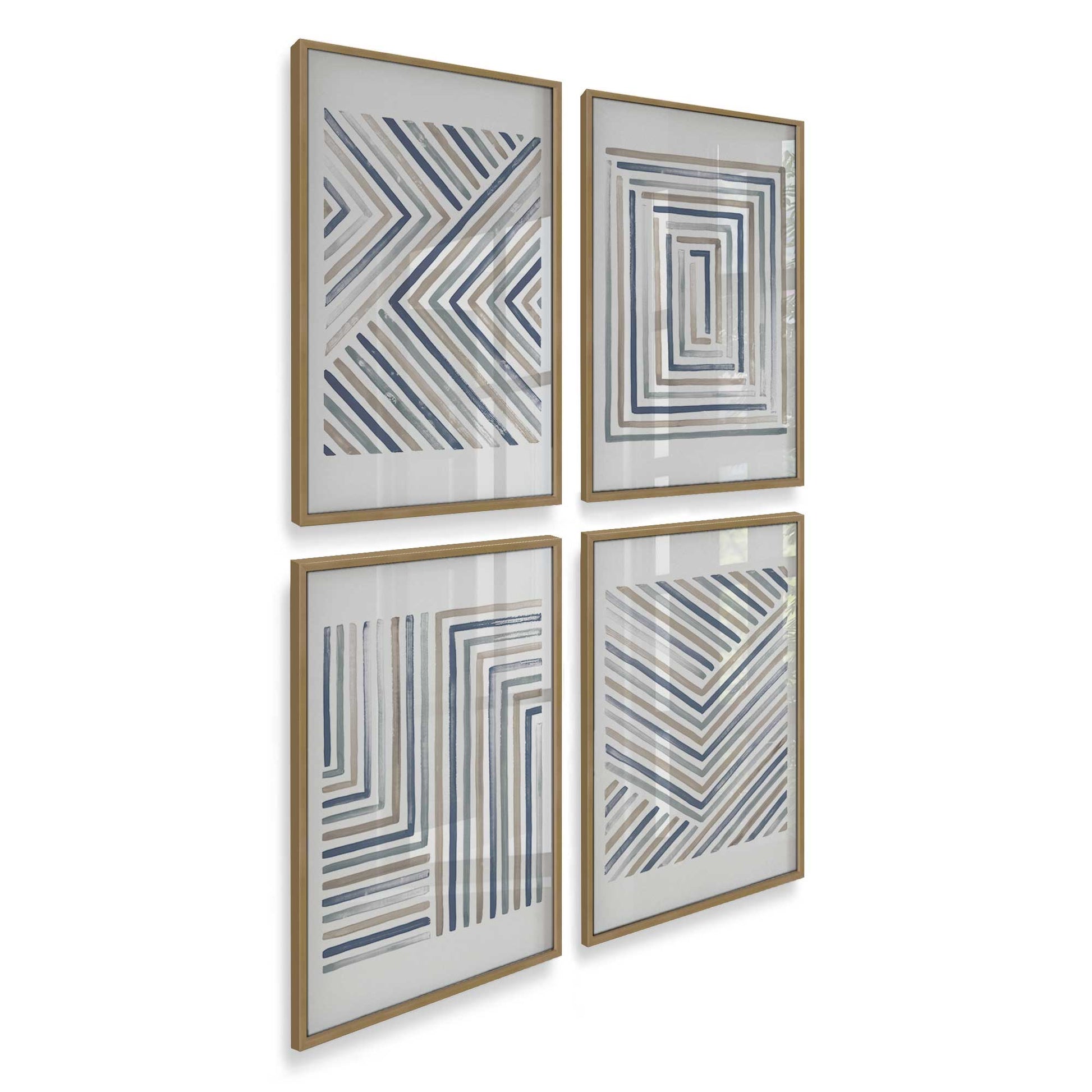 [Color:Brushed Gold], Picture of art in a Brushed Gold frame of the corner