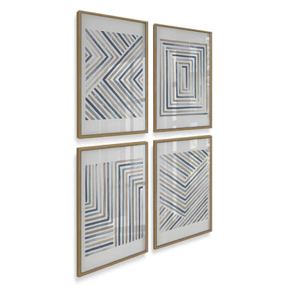 [Color:Brushed Gold], Picture of art in a Brushed Gold frame of the corner