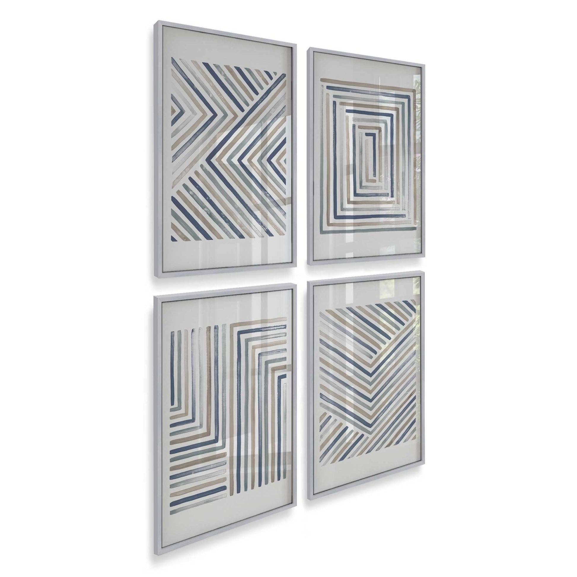 [Color:Polished Chrome], Picture of art in a Polished Chrome frame of the corner