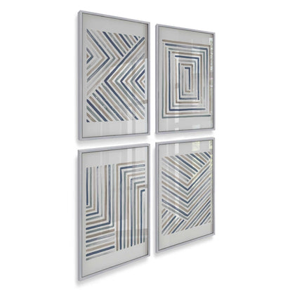 [Color:Polished Chrome], Picture of art in a Polished Chrome frame of the corner
