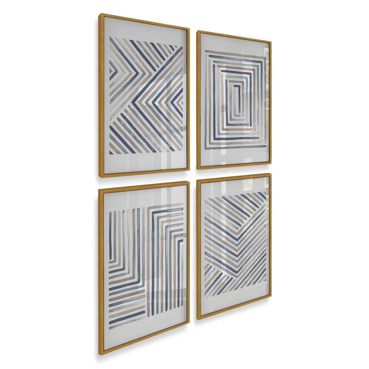 [Color:Polished Gold], Picture of art in a Polished Gold frame of the corner