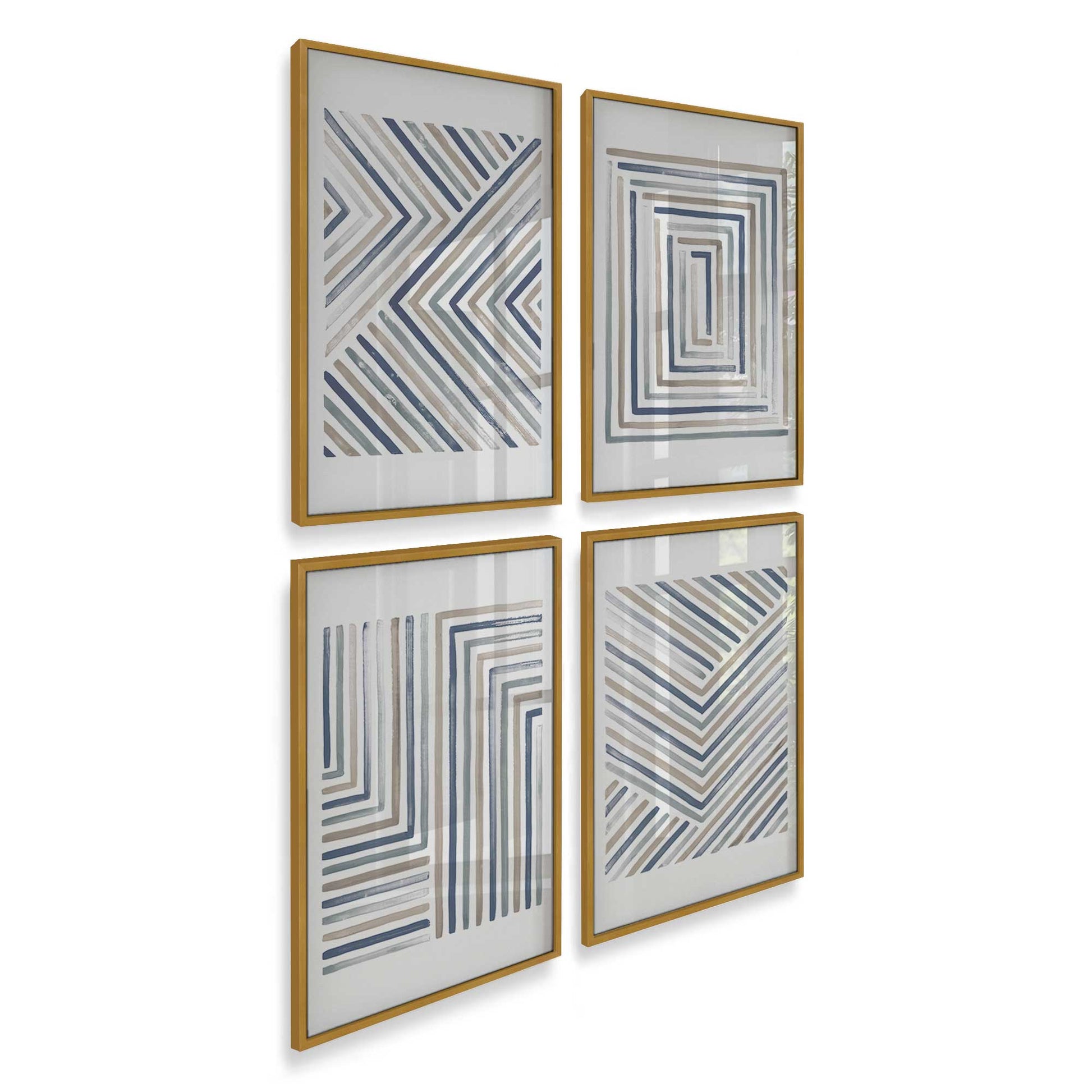 [Color:Polished Gold], Picture of art in a Polished Gold frame of the corner