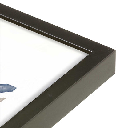 [Color:Satin Black], Picture of art in a Satin Black frame of the corner
