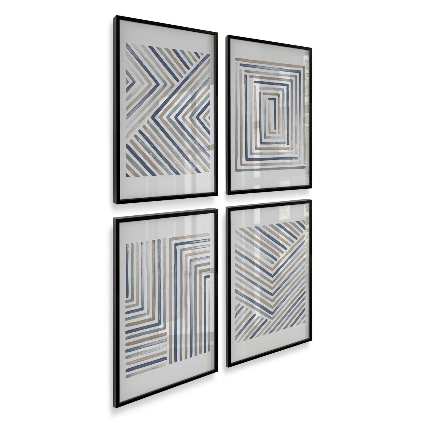 [Color:Satin Black], Picture of art in a Satin Black frame at an angle