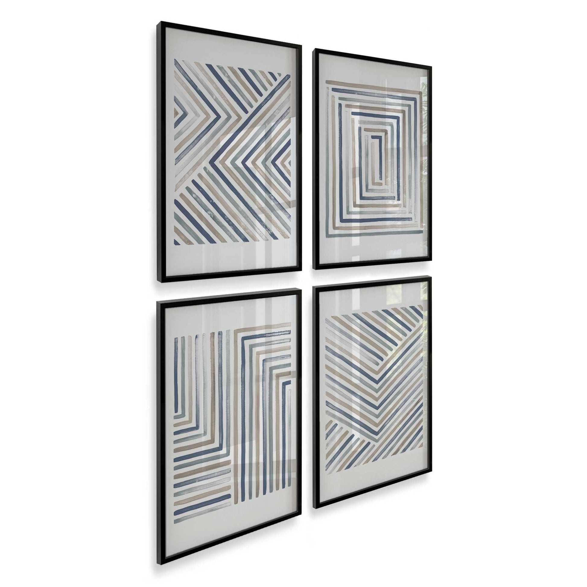 [Color:Satin Black], Picture of art in a Satin Black frame at an angle