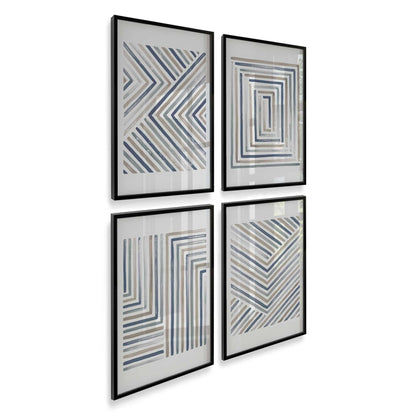 [Color:Satin Black], Picture of art in a Satin Black frame at an angle